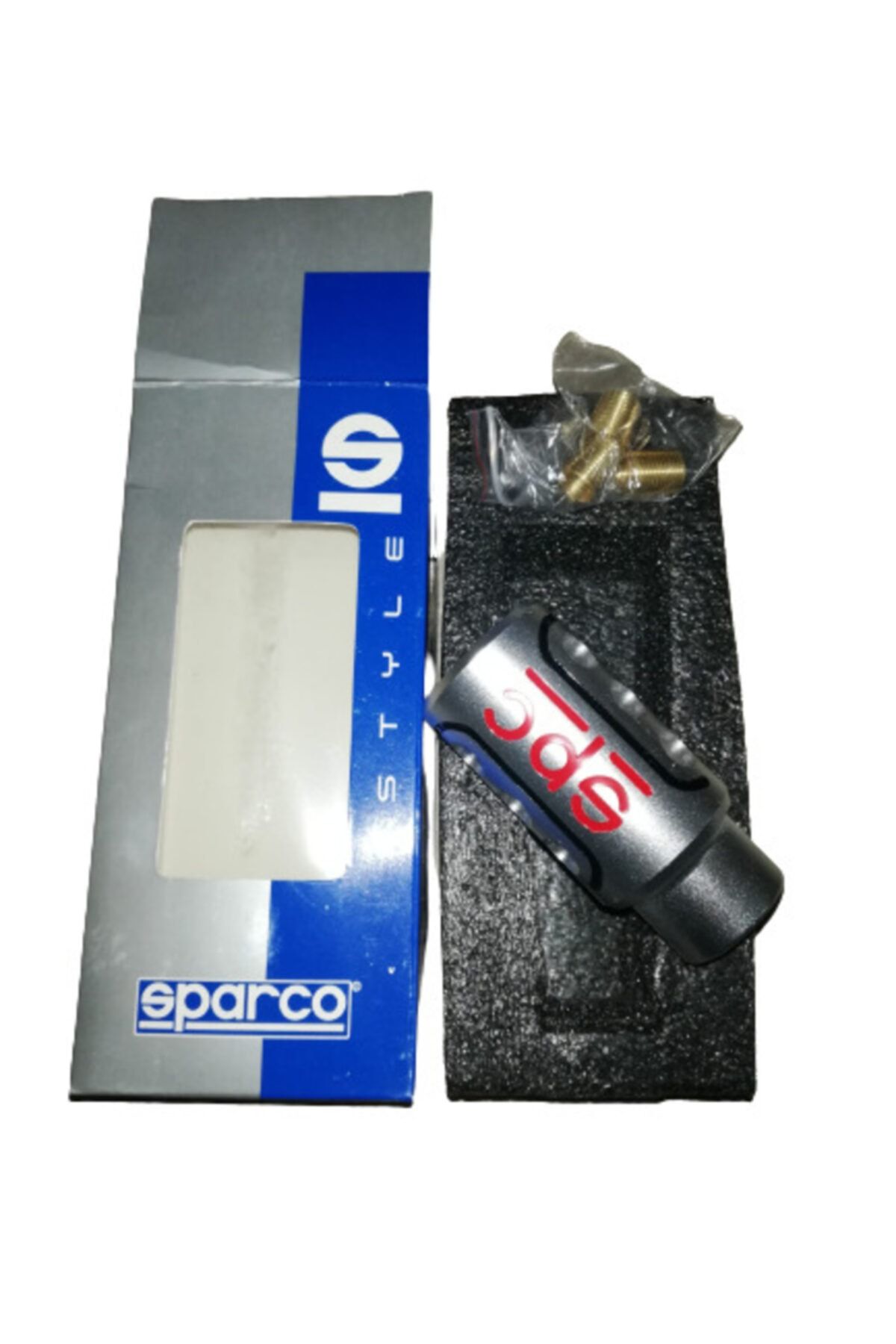 FVTUNİNG Sparco Vites Topuzu Metal Ithal Gri-kırmızı