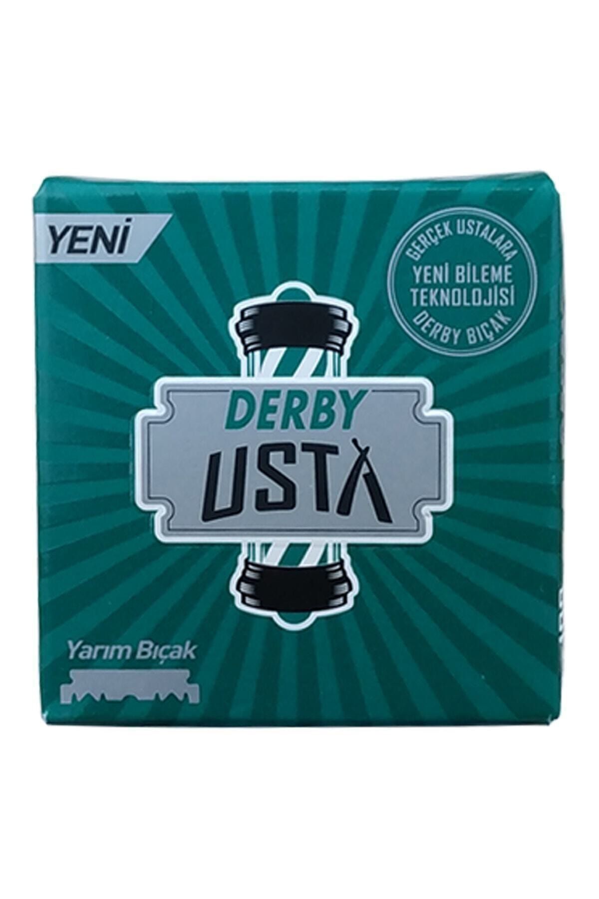 Derby Usta Yarım Jilet Berber Bıçak 100 Lü Paket Ustura Tıraş Jileti