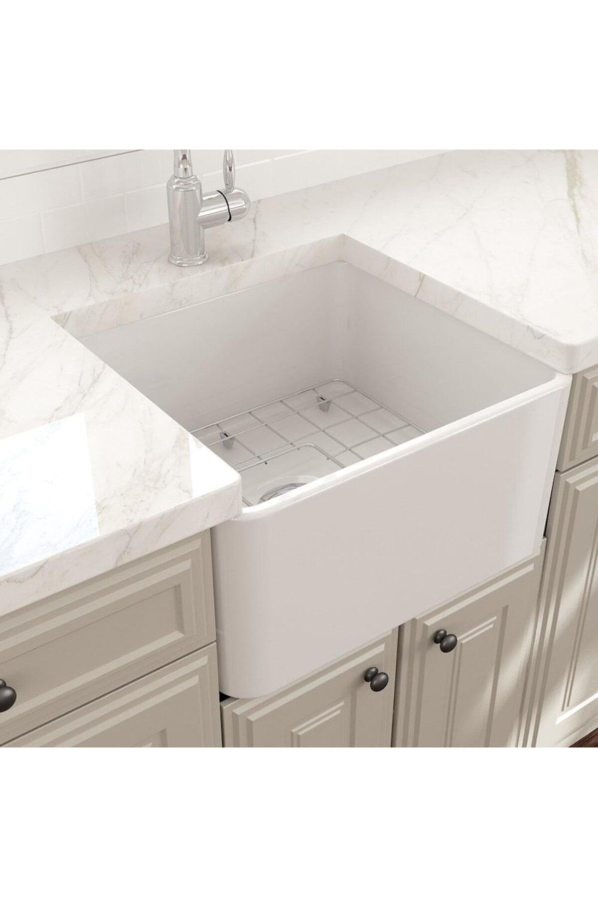 Bocchi Lavello Mutfak Eviyesi 50 Cm Parlak Beyaz 1136-001-0120-03