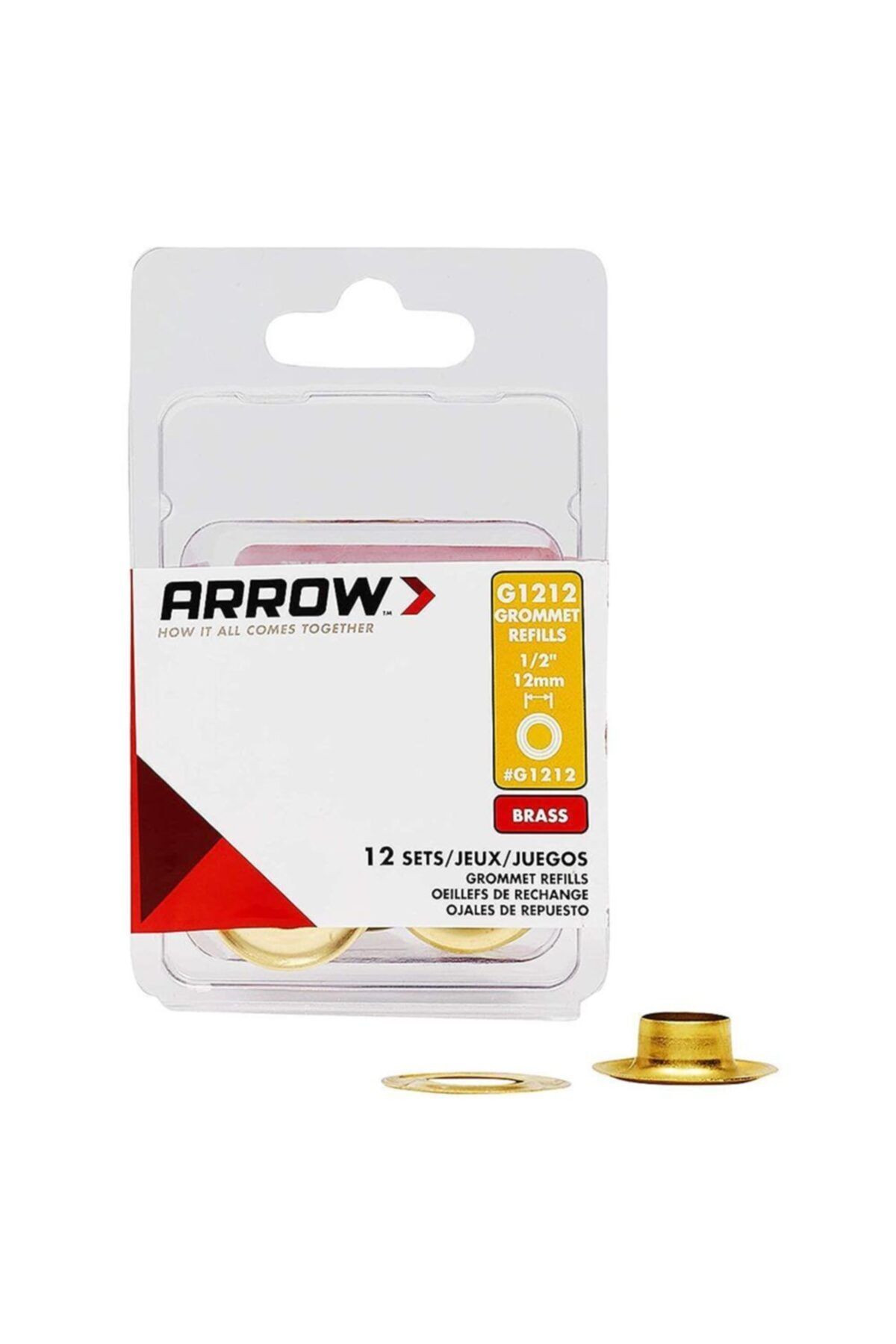 ARROW G1212 12mm Pirinç Kuşgözü Perçin