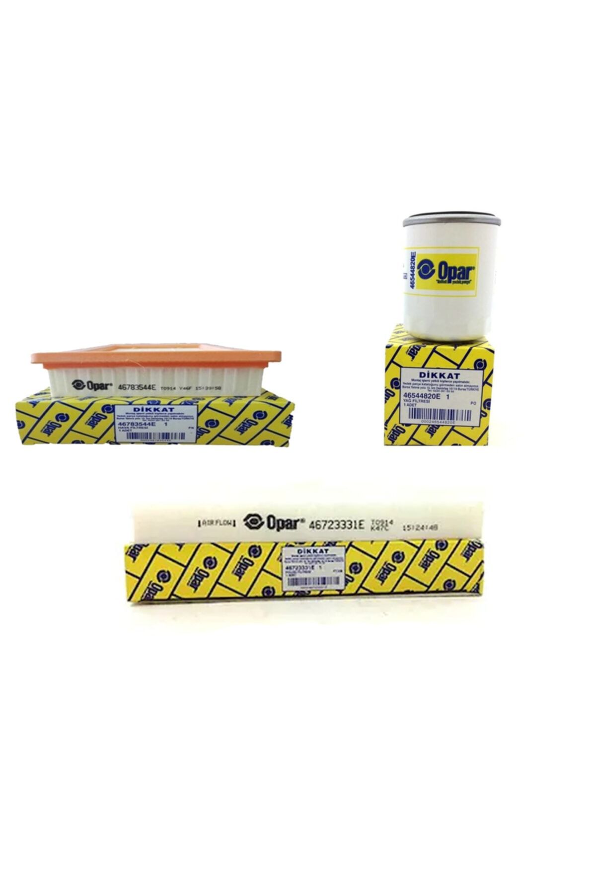 OPAR Fiat Punto 1.4 16v Benzinli Filtre Bakım Seti 2003-2005 95 Bg [3lü-otodeposuset4646b]