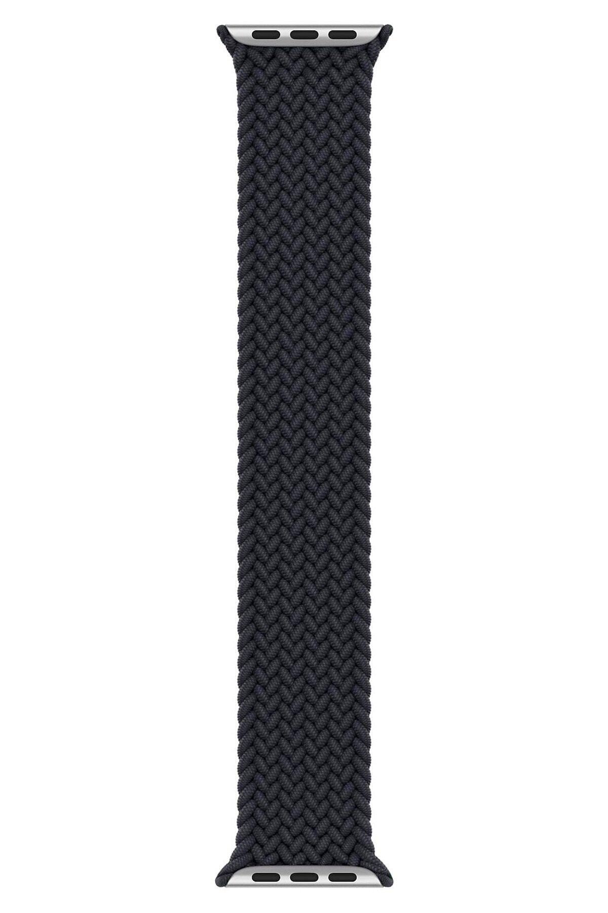 Apple Watch 1 2 3 4 5 6 7 Se Nike 42mm 44mm 45mm Uyumlu Kordon Kayış Bileklik Örgülü Band Medium