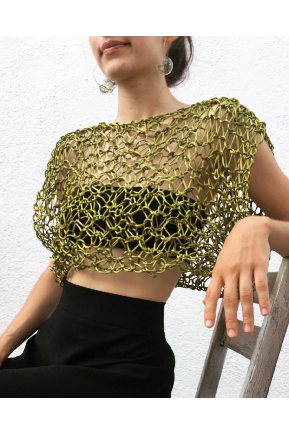 ritter bitter Özel Tasarım Saten Crop Top