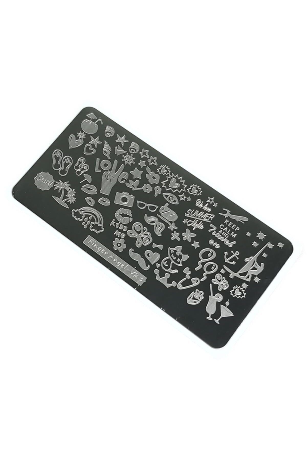 aba nails Nail Art Stamping Baskı Plakası Vv23