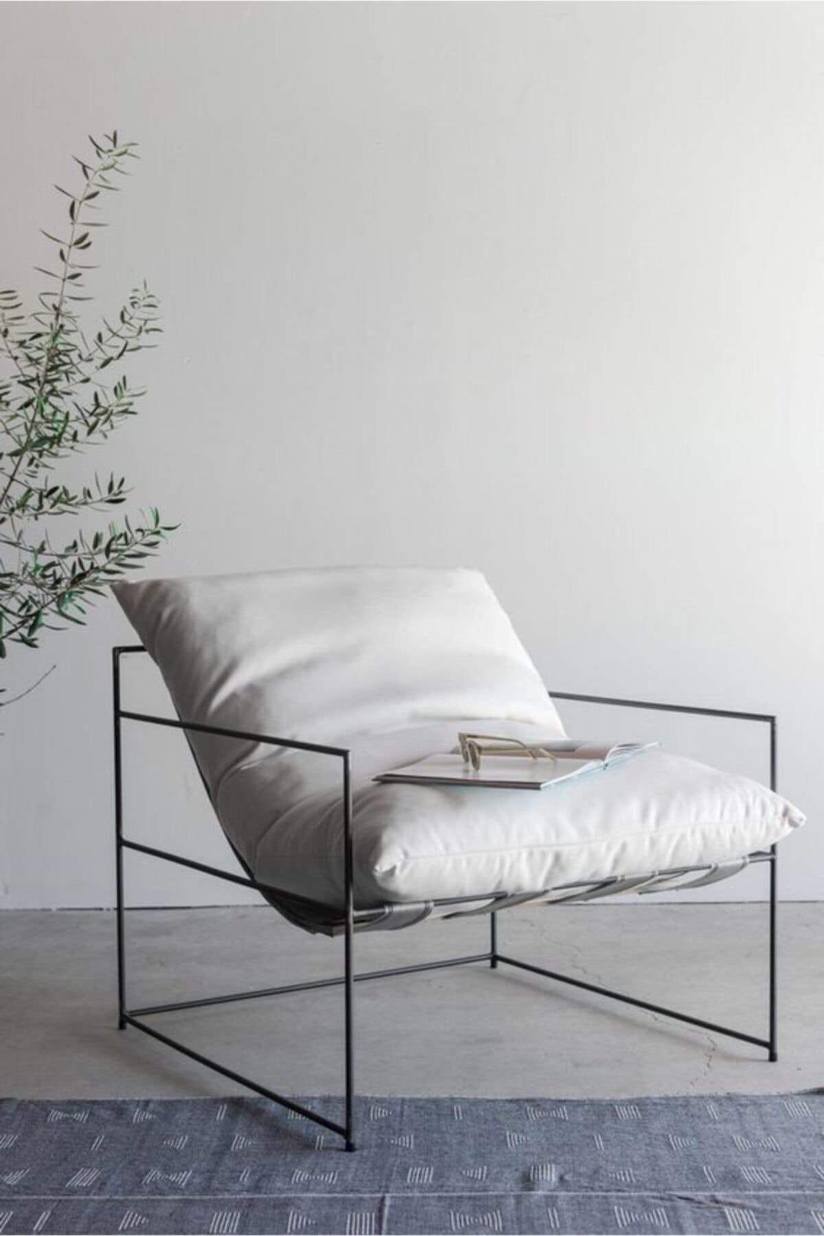 Line Metal Design Berjer Tasarım Tekli Koltuk