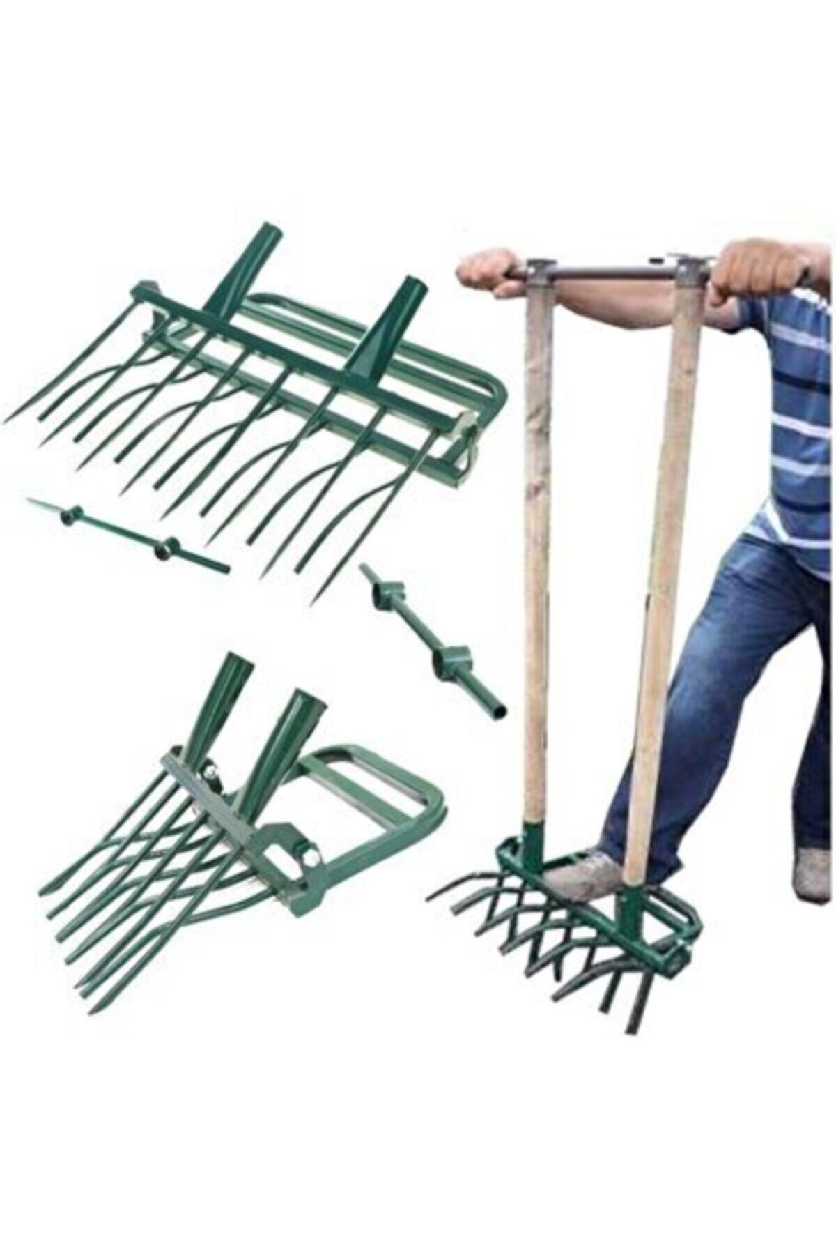 HEPSİERDADA Çapa- Yeşil 8 Dişli Çapa- Toprak Havalandırma