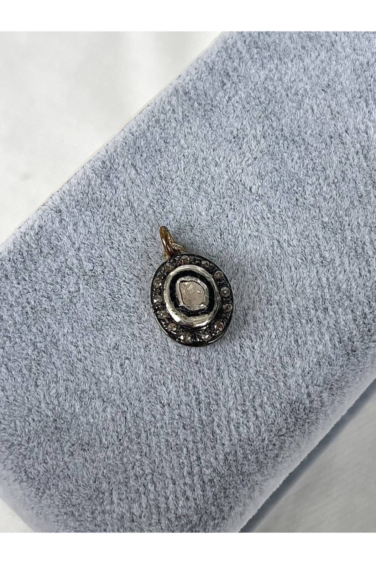 denizden silver Elmas Kolye Ucu Gümüş