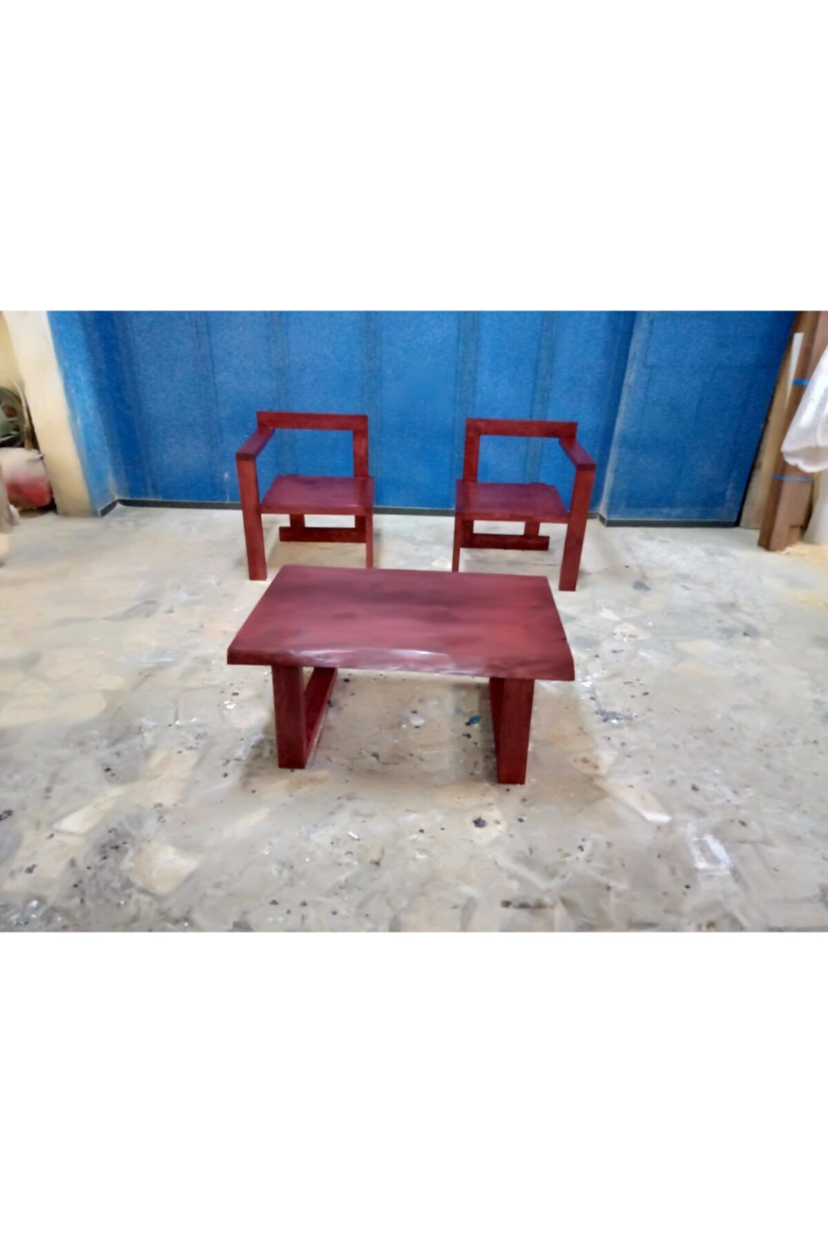 illüzyon tasarım Ahşap Salon Grubu