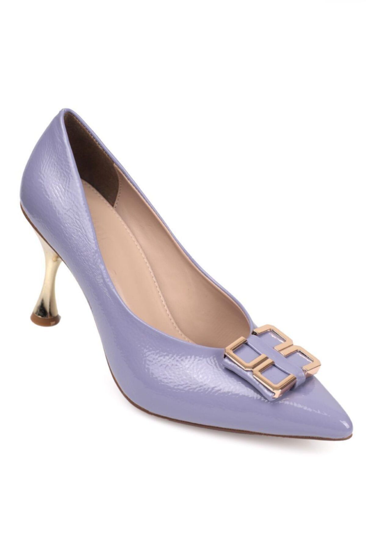 Capone Outfitters Capone Ortatopuklu Metal Aksesuarlı Stiletto