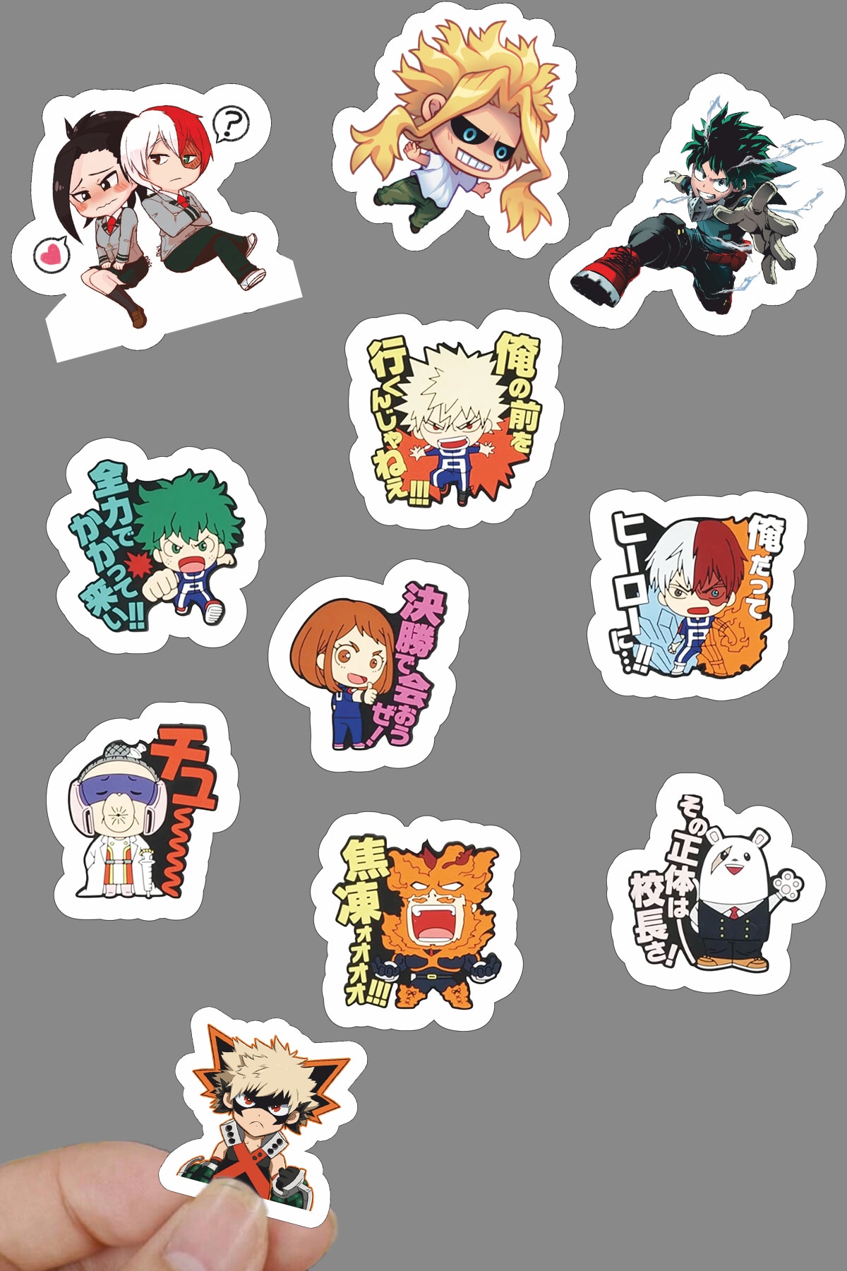 binore My Hero Acedemia 11 Adet Anime Etiketi Hobi , Koleksiyon Defter Telefon V.b Stickerları