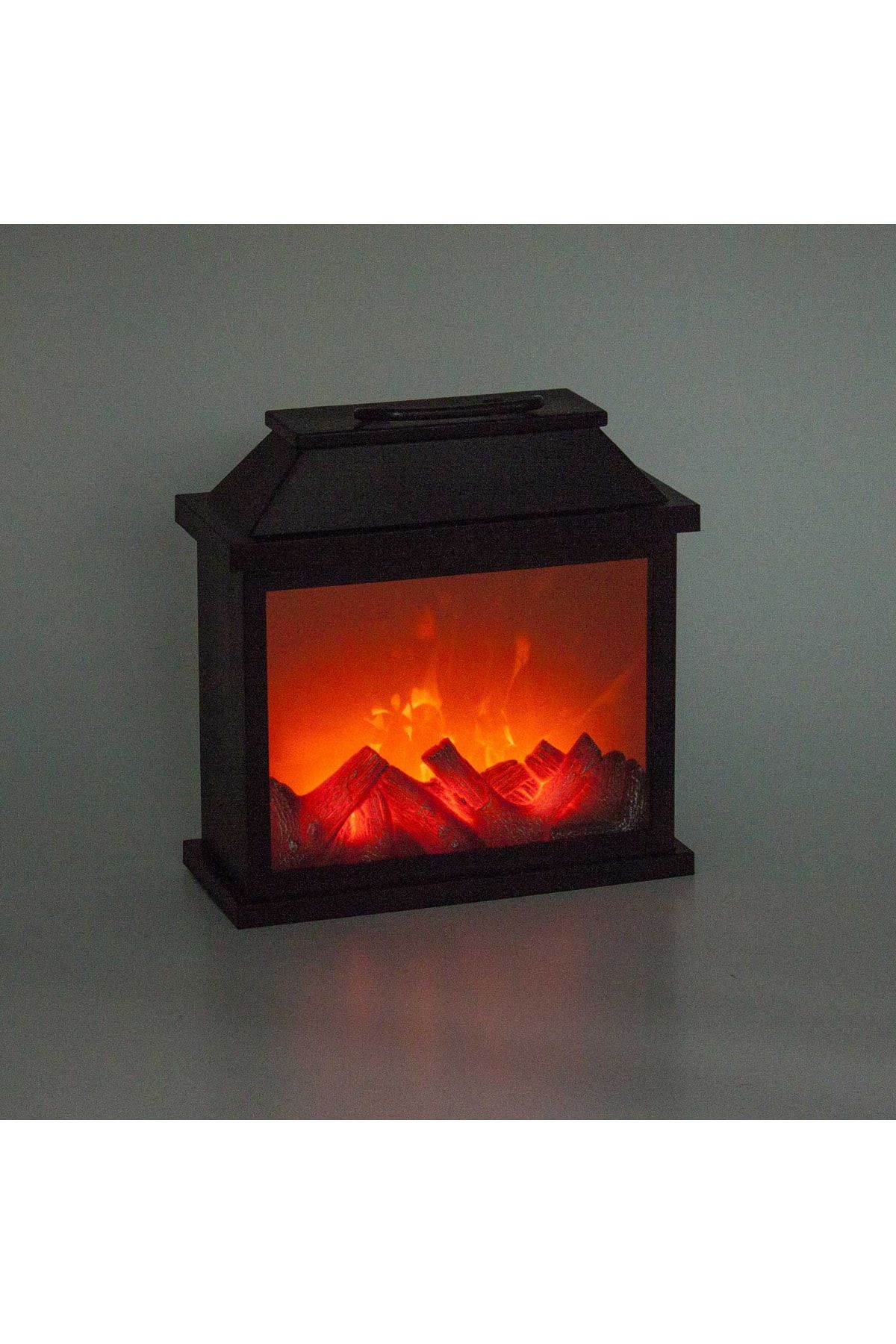 Euro Flora Mini Şömine Led Işıklı Pilli Kare 30x13x30 cm