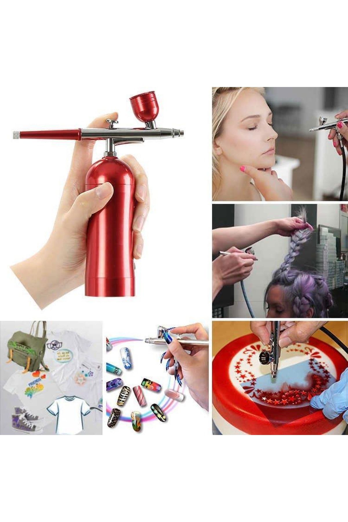Rox Wood Kendinden Kompresörlü Şarjlı Airbrush Boya Tabancası