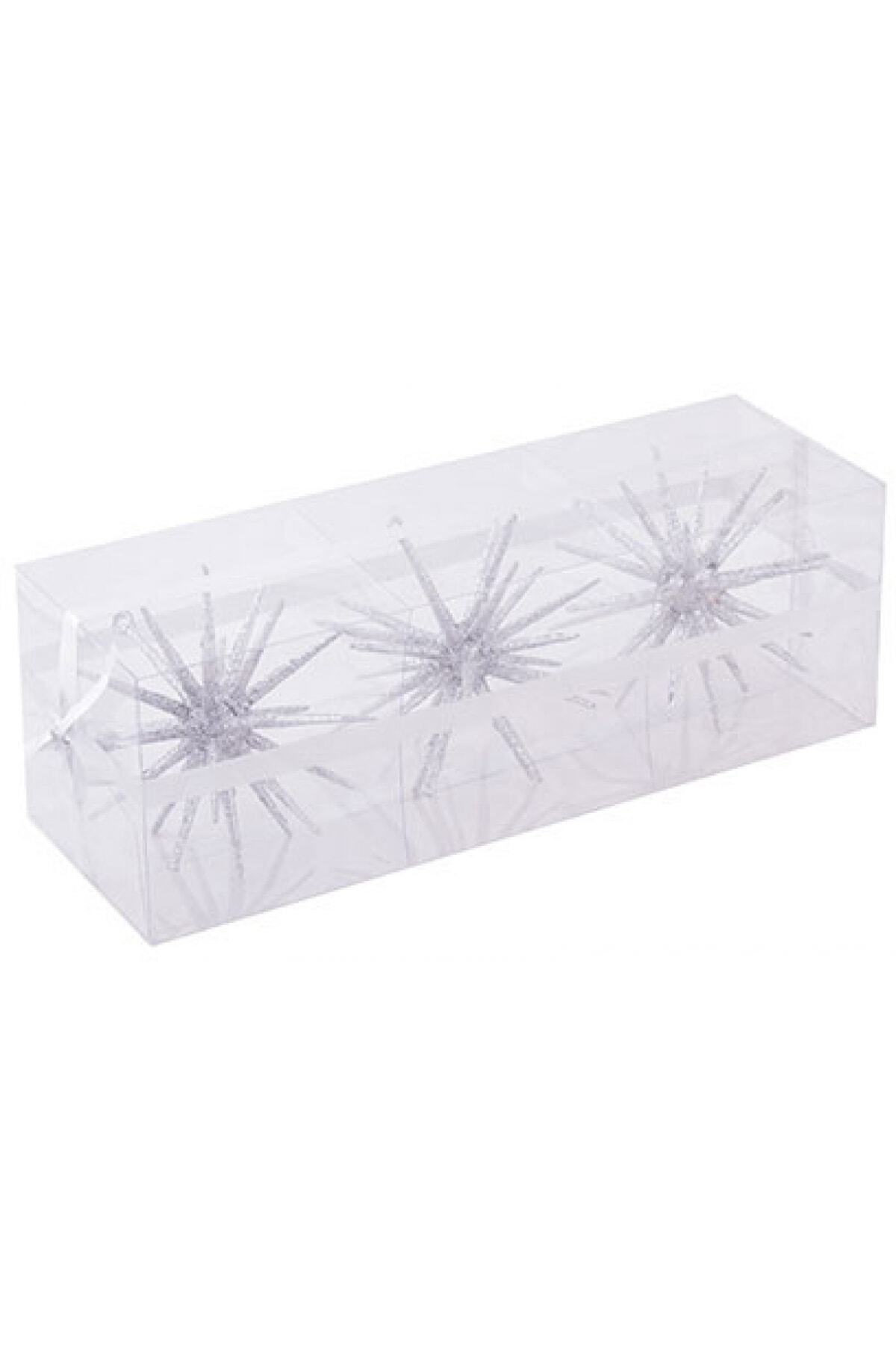 Euro Flora Yılbaşı Süsü Yıldız 10 Cm 3'lü pk