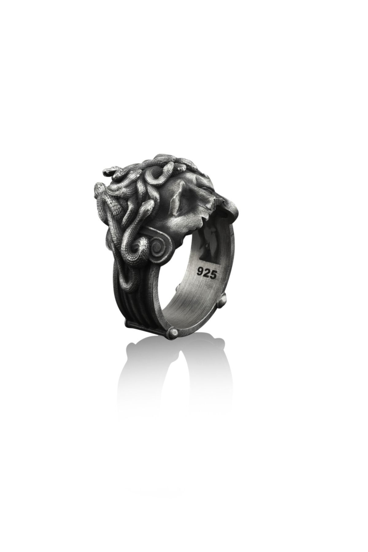 Bysilverstone Medusa Yarım Gümüş Yüzük