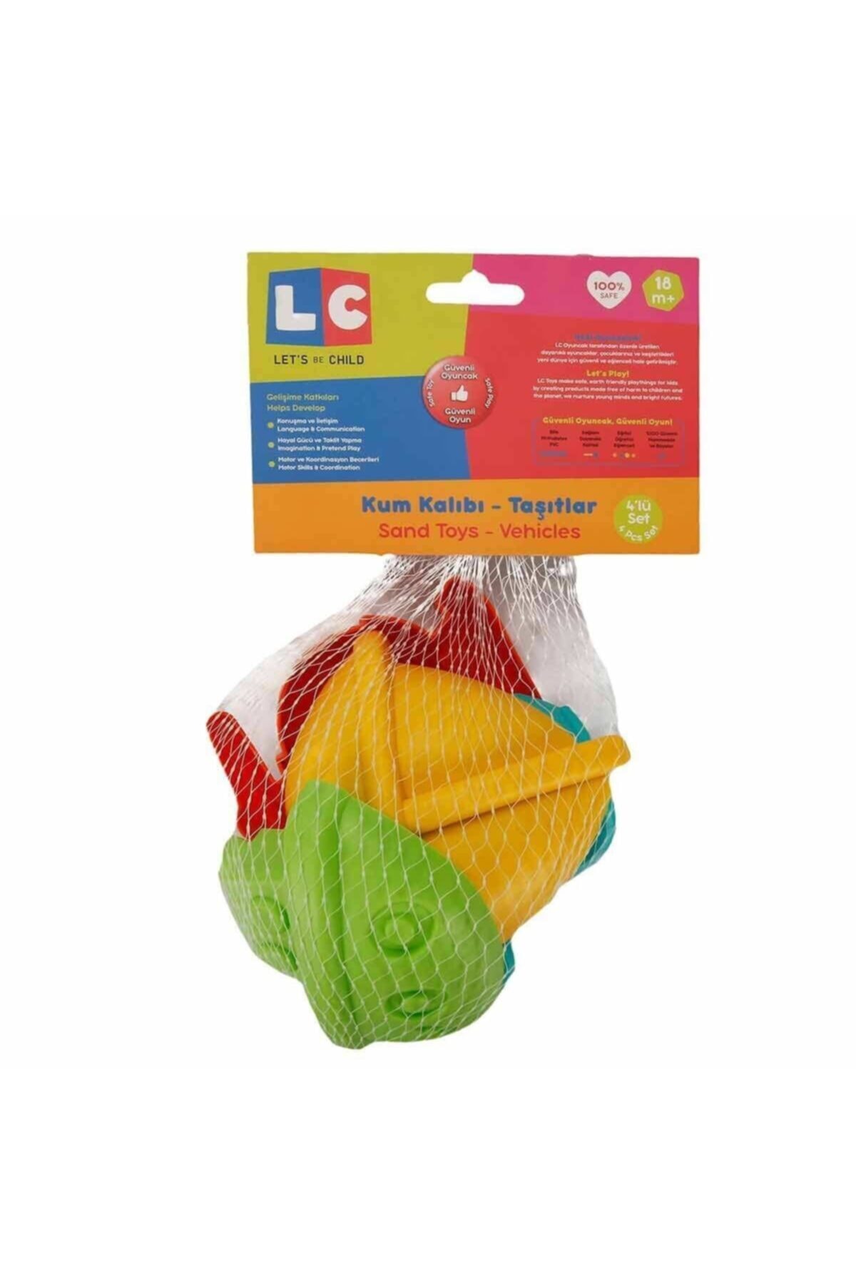 Kanz /Enfal Oyuncak 30872 Kanz Kum Kalıbı Taşıtlar 4 Parça