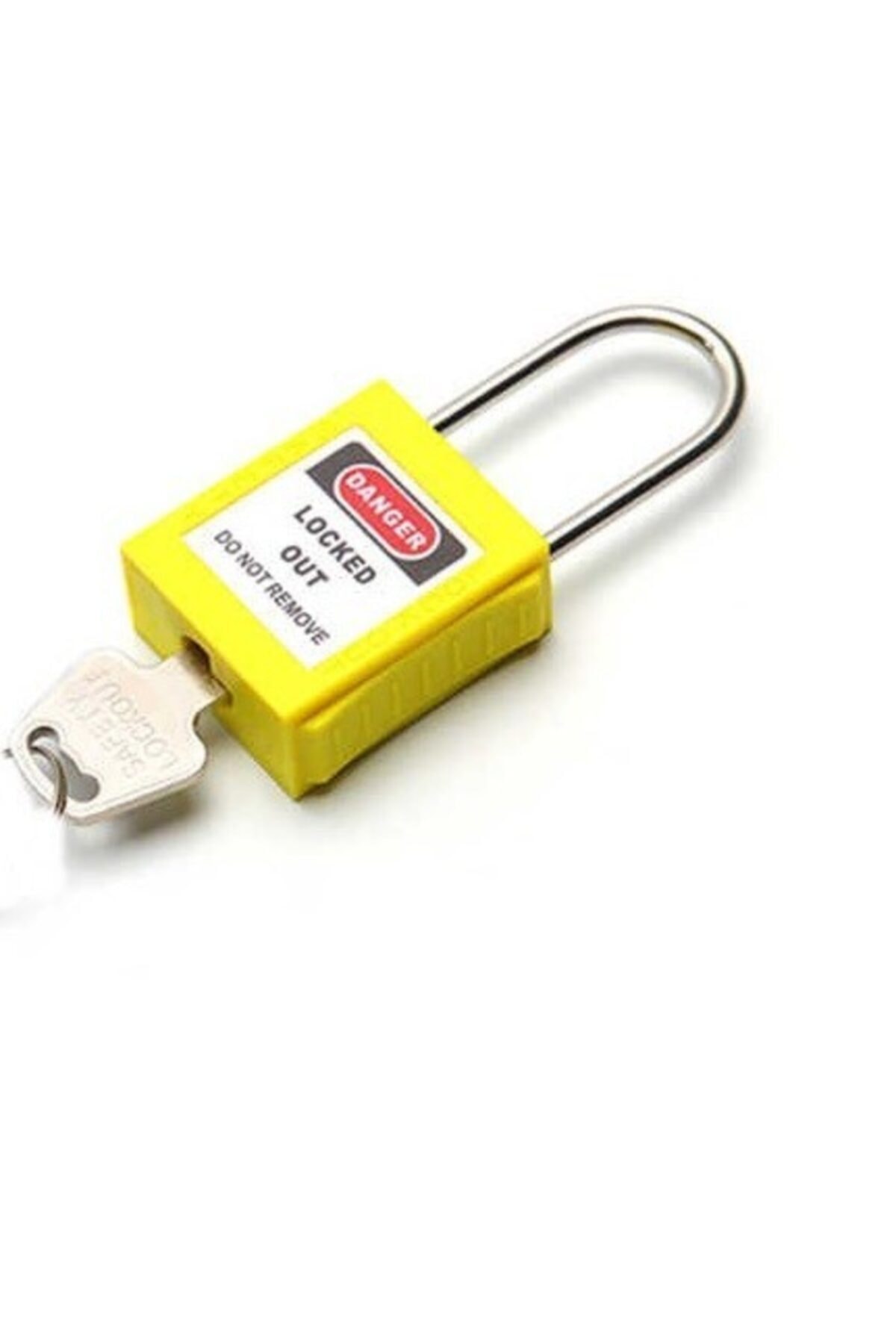 Locksan Ince Çelik Çene Emniyet Asma Kilit - Sarı