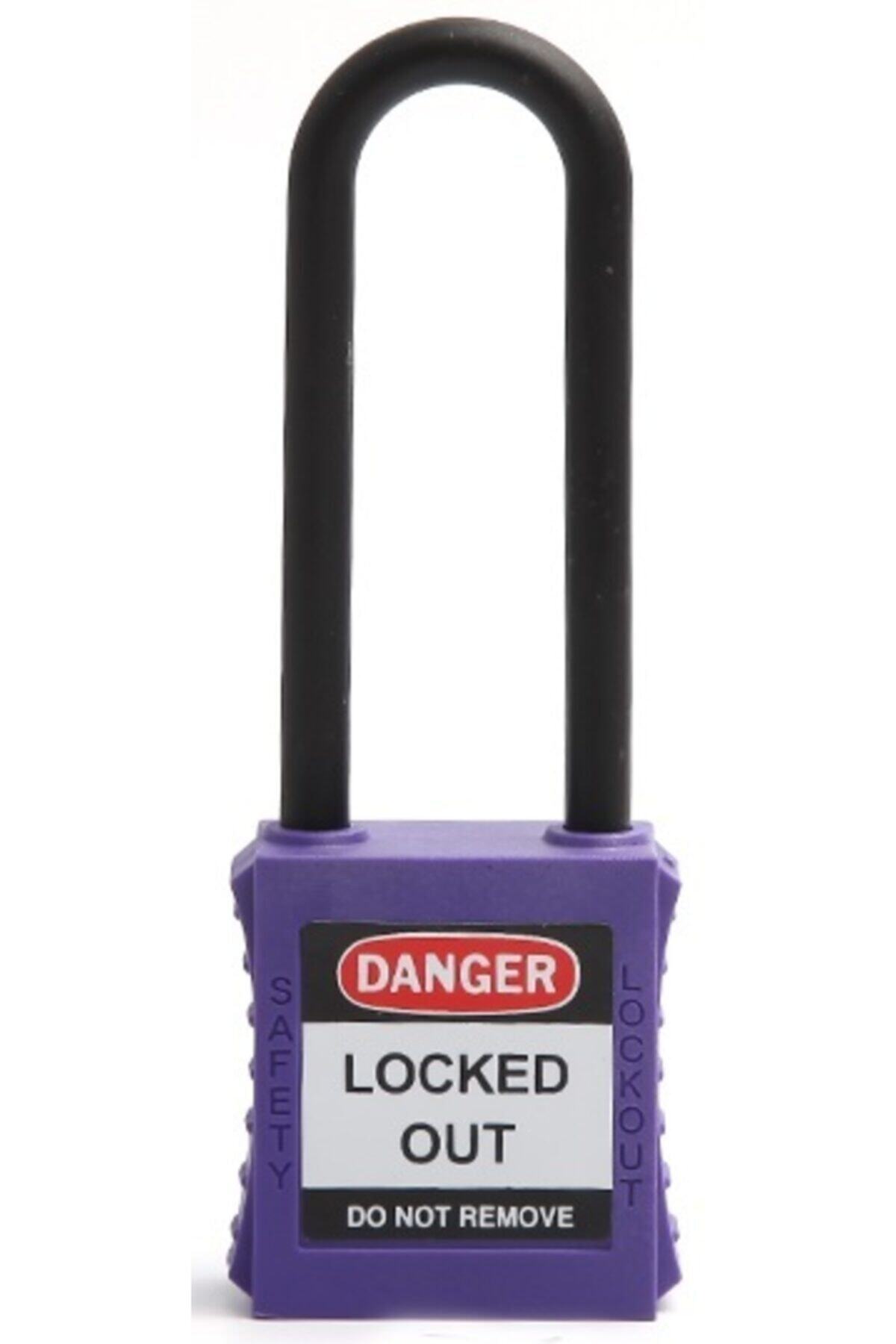 Locksan 76mm Plastik Çene Emniyet Asma Kilit - Mor