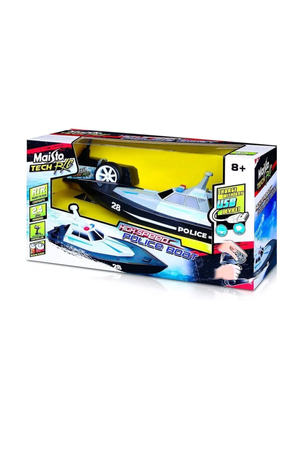 NECO TOYS May/82196 Maisto Tech Uzaktan Kumandalı Polis Botu