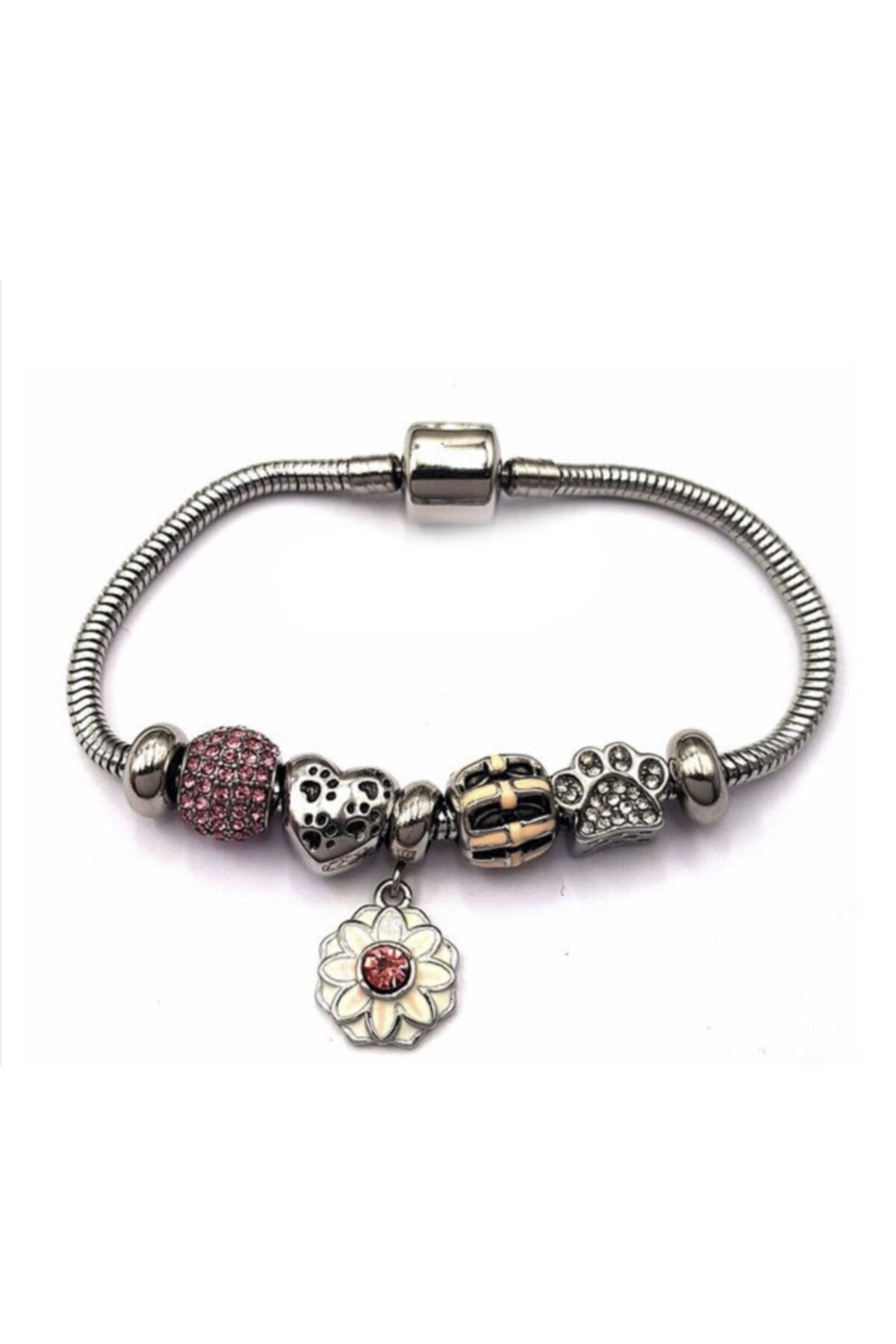 Welch Çelik Papatya Charm Bileklik