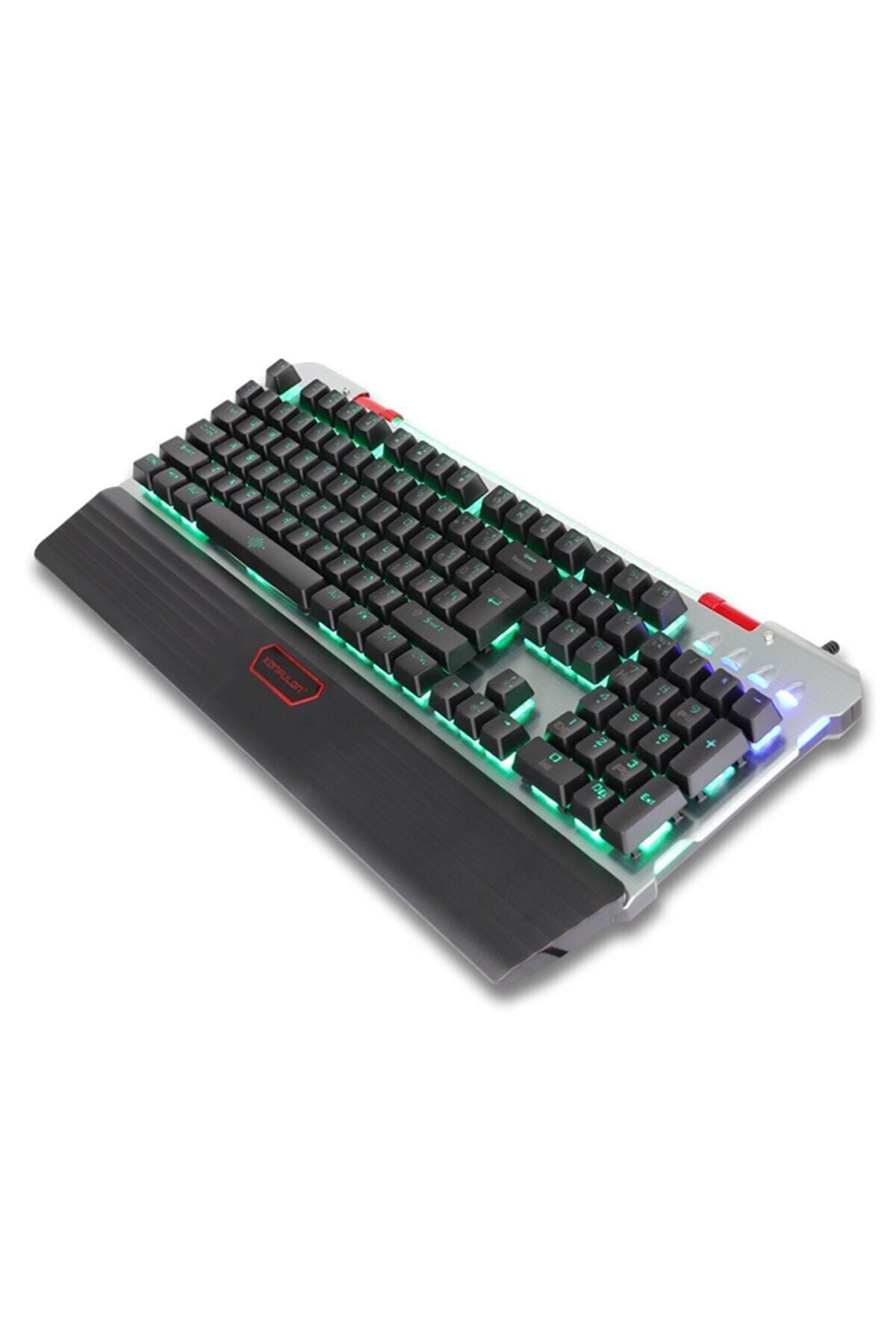 ELROND Elrohir Profesyonel Gaming Pro Oyuncu Klavyesi Touchpad Mk40 Mavi Switch Bilek Destekli