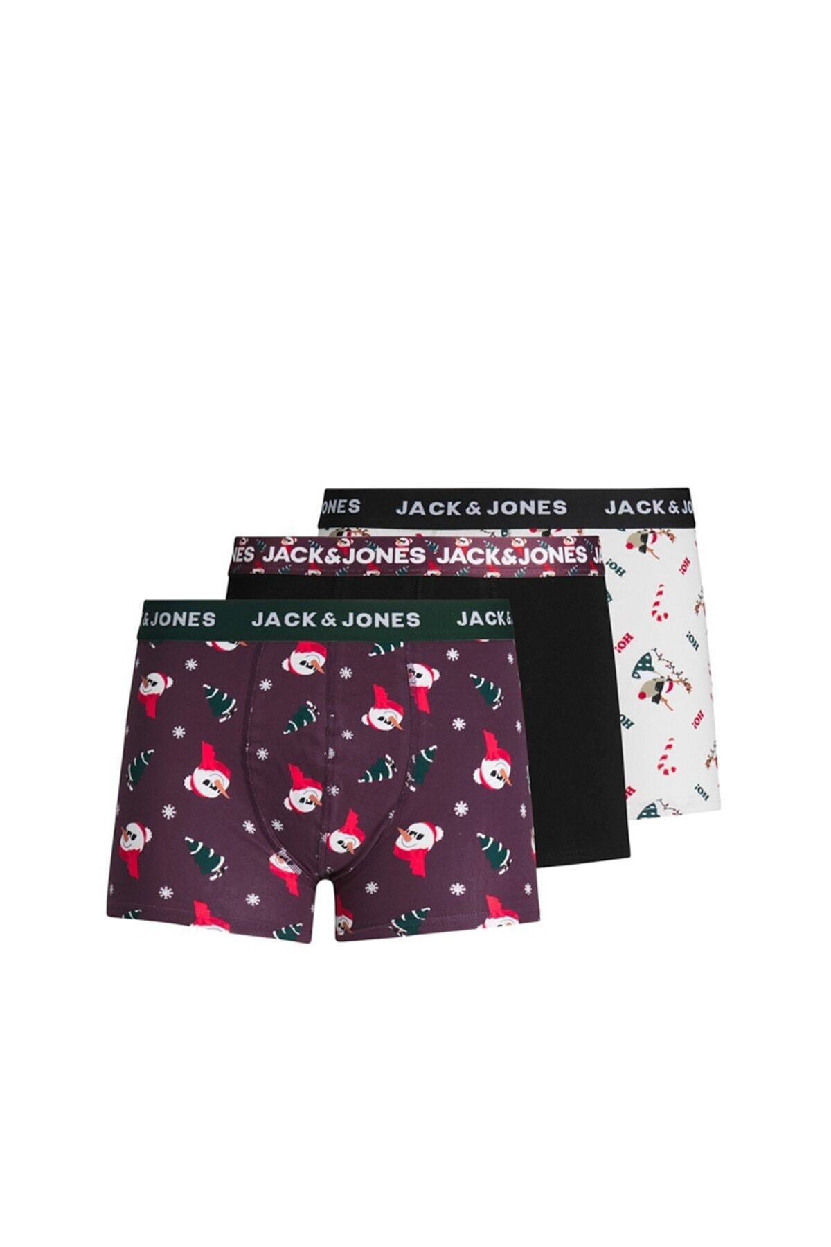 Jack & Jones Jack & Jones Jacnıck Trunks 3 Pack Siyah Erkek Boxer