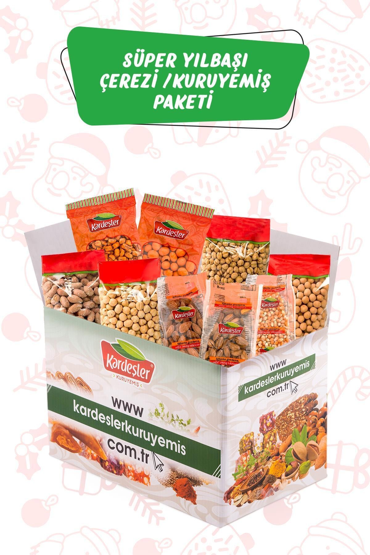 Kardeşler Kuruyemiş Süper Yılbaşı Çerezi - Lezzetli Kuruyemiş Paketleri
