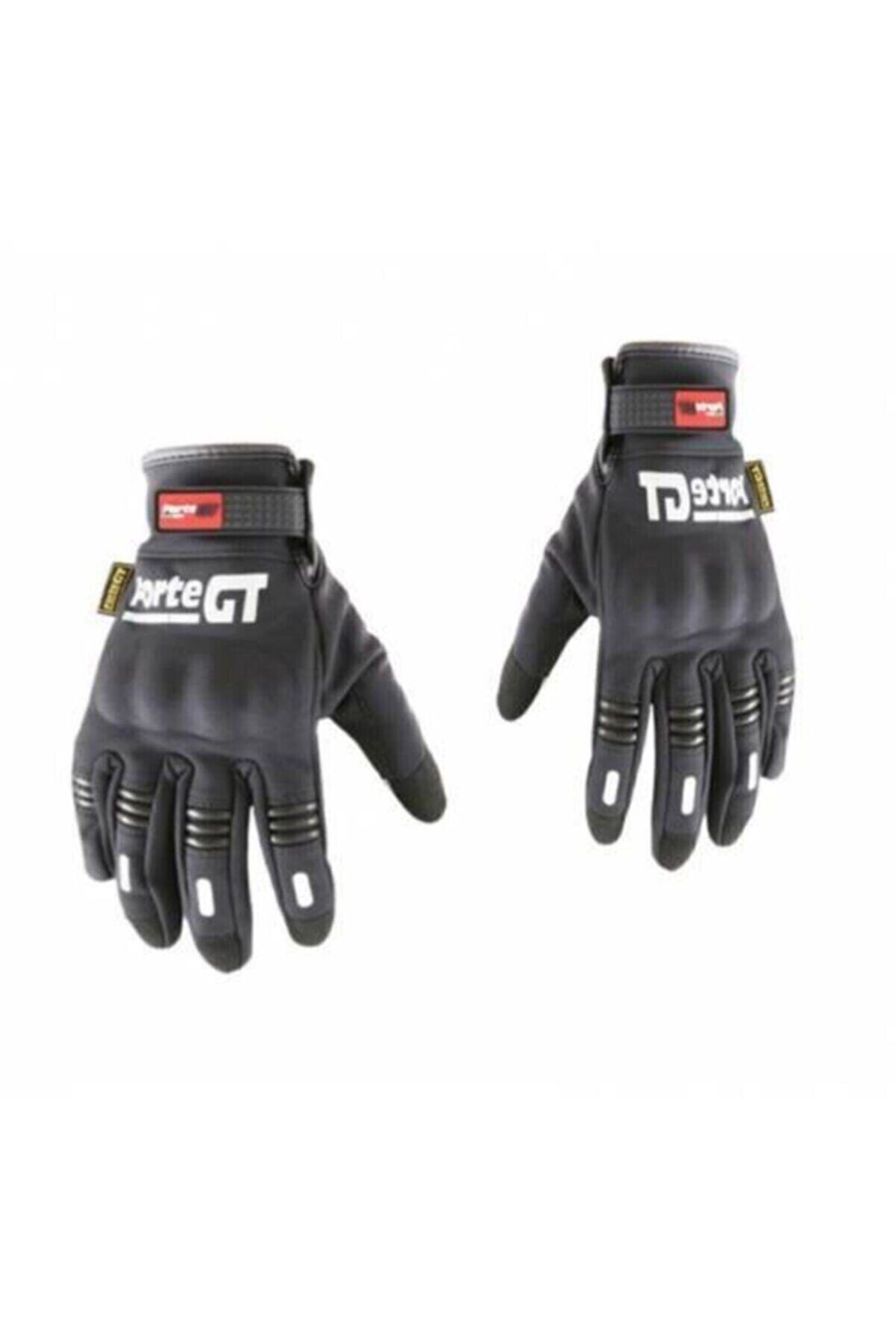 Tex Motor Forte Gt Unisex Siyah Dokunmatik Motor Eldiveni