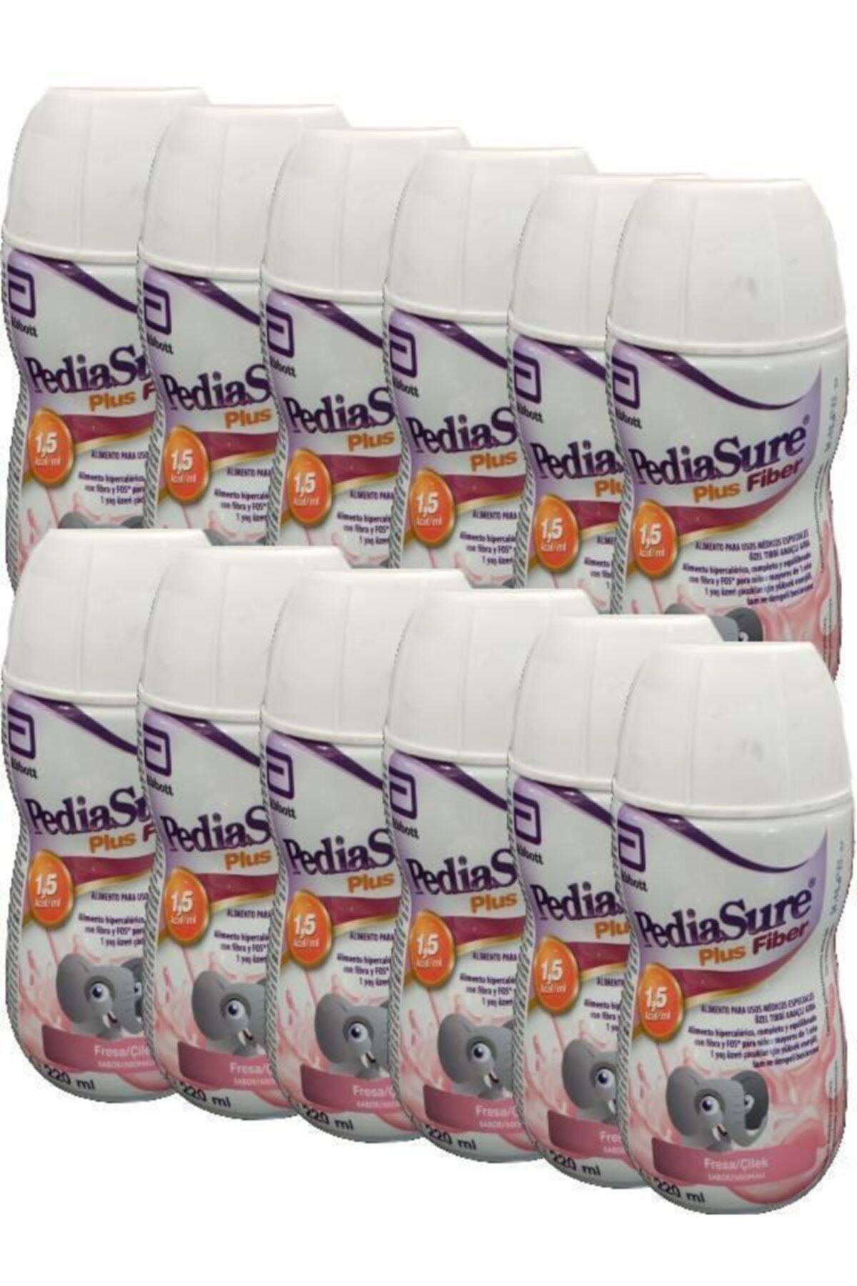 NUTRİCİA Pediasure Plus Fiber Çilek Aromalı 220 Ml X 30 Adet ( Organik Sabun Hediye)