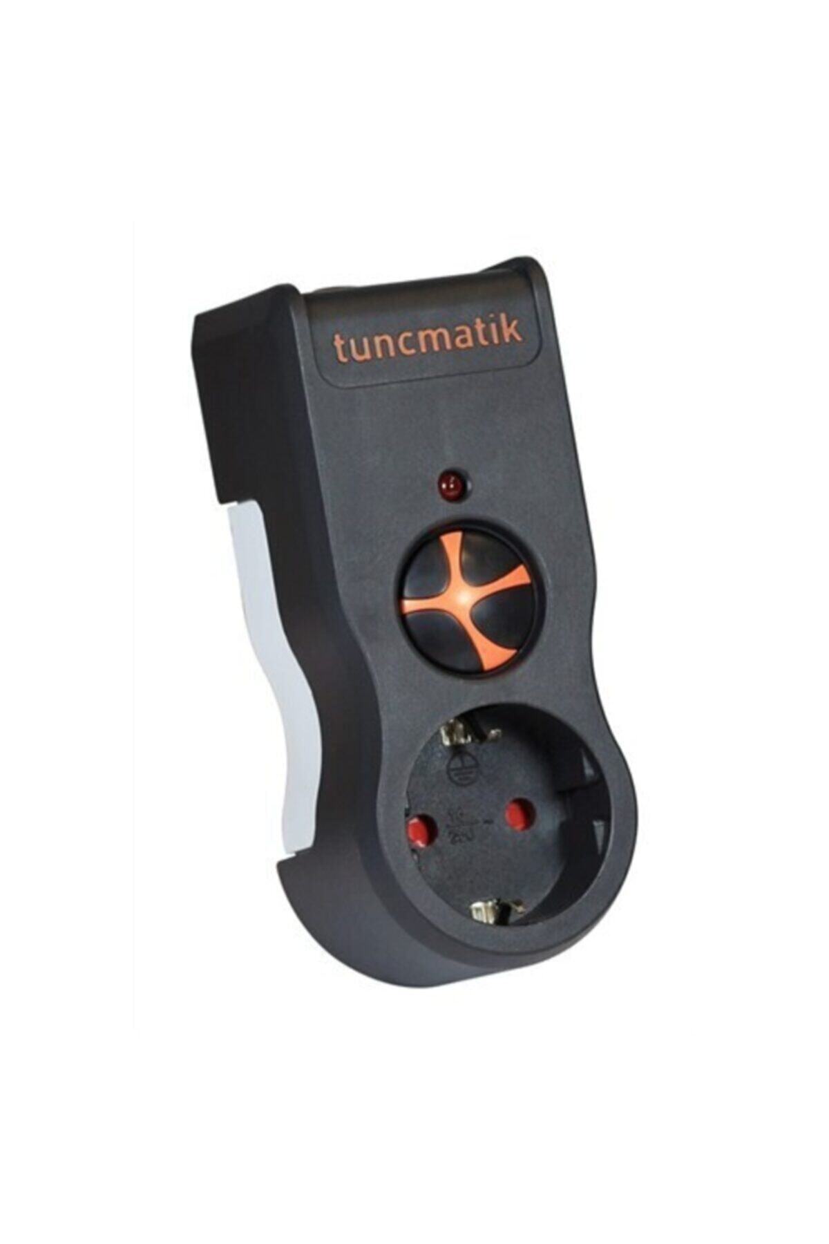 Tunçmatik Akım Korumalı Powersurge1 Tekli Priz Siyah