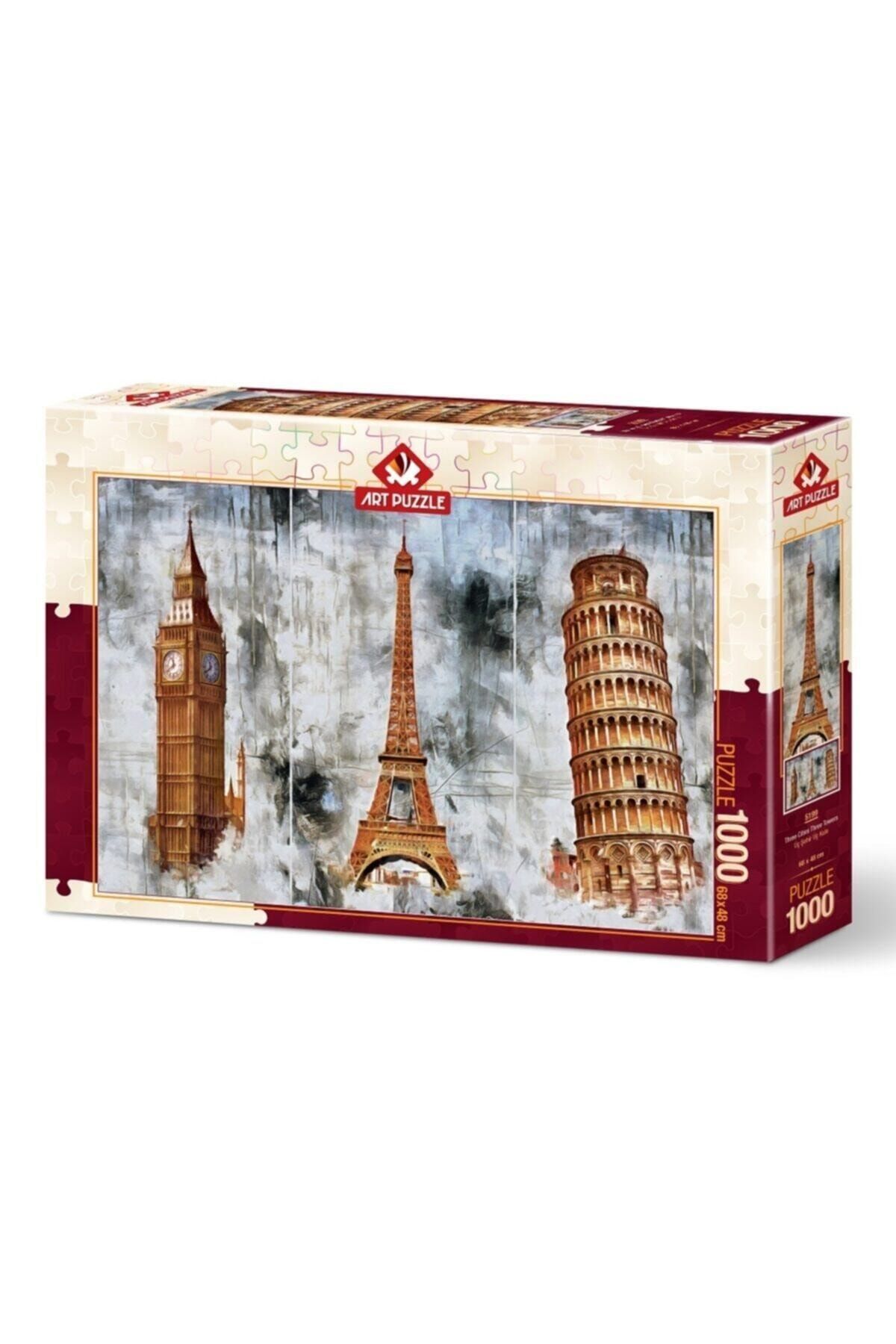 Art Puzzle Üç Şehir Üç Kule 1000 Parça Puzzle