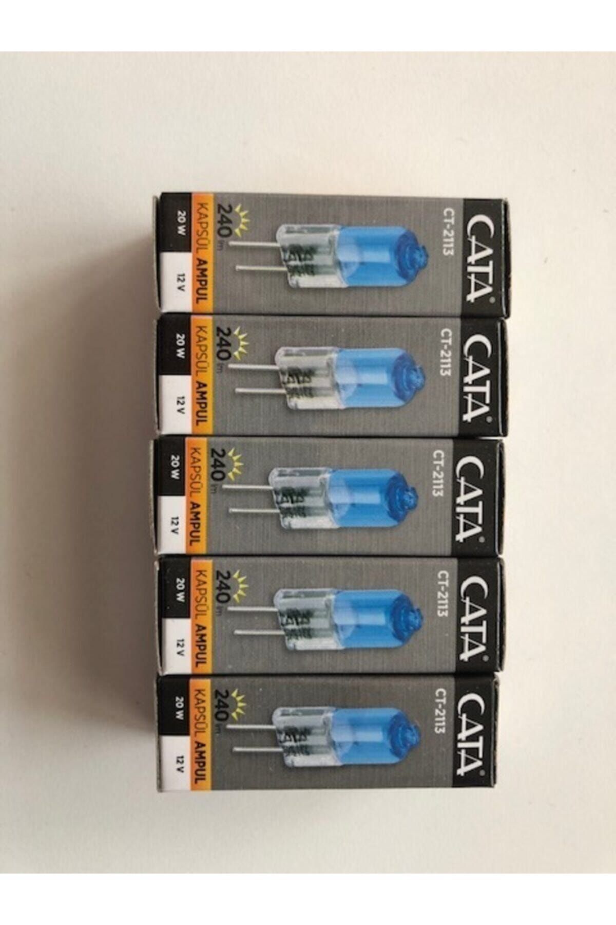 Cata Halojen Kapsül Ampul Ilık Beyaz(5 Lİ PAKET)