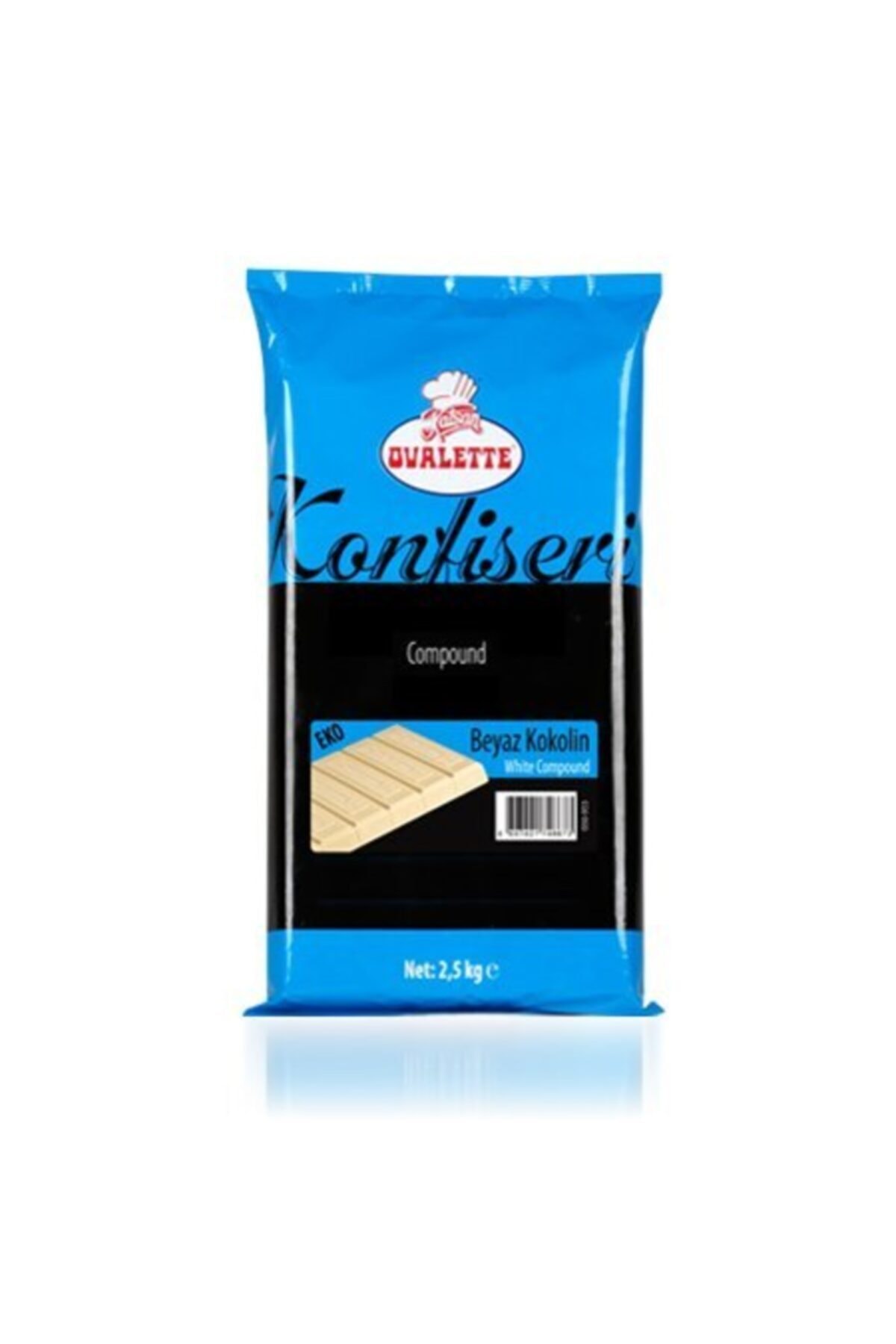 ovalette Eko Konfiseri Kuvertur Beyaz 2,5 Kg