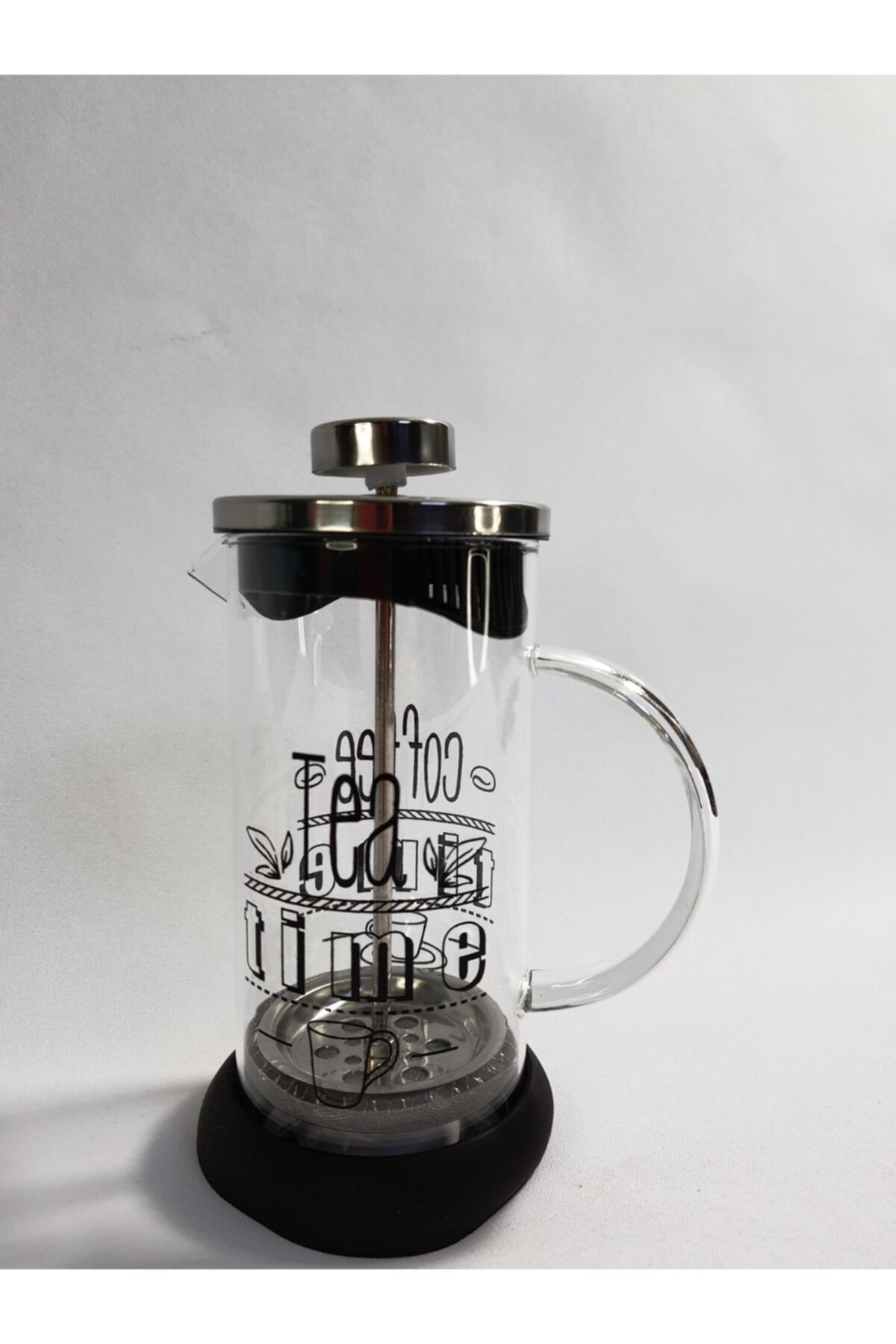 Miraç 350ml Silikon Tabanlıklı French Press Bitki Demleme Filitre Kahve
