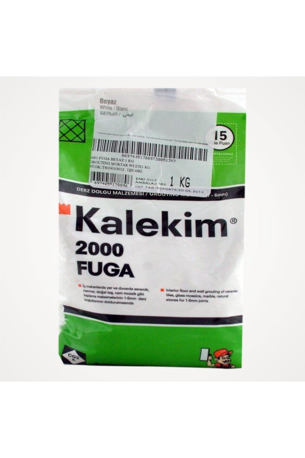 Ennalbur Derz Dolgusu 2001 Fuga Beyaz Kalekim 1 kg