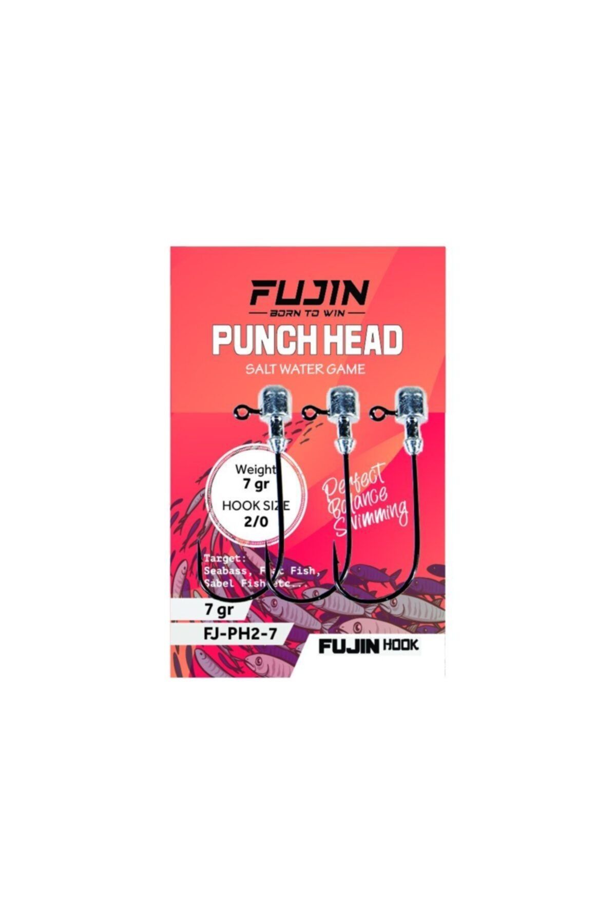 Fujin Punch Head Jighead Fj-ph #1/0 7gr