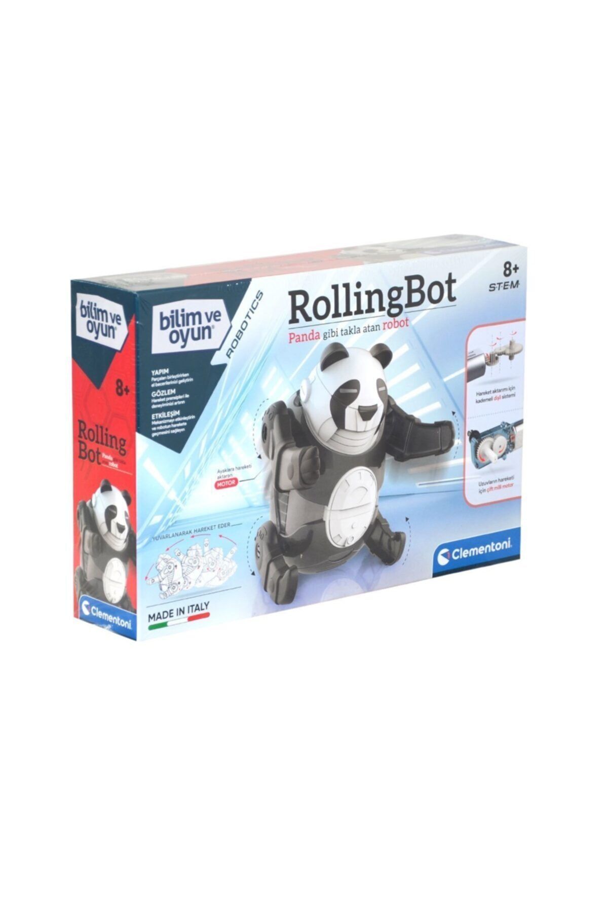 CLEMENTONI 64468 Rollingbot - Robotik Laborutavarı /bilimveoyun +8 Yaş