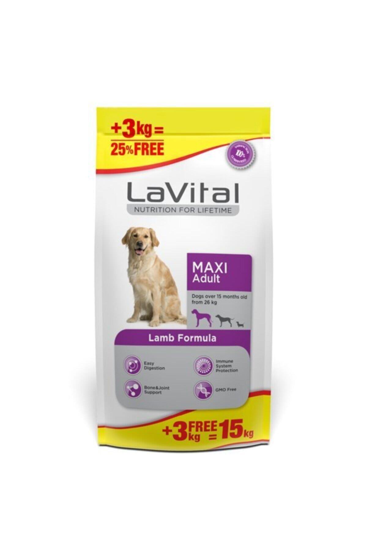 La Vital Kuzu Etli Büyük Irk Yetişkin Köpek Maması 12+3 Kg