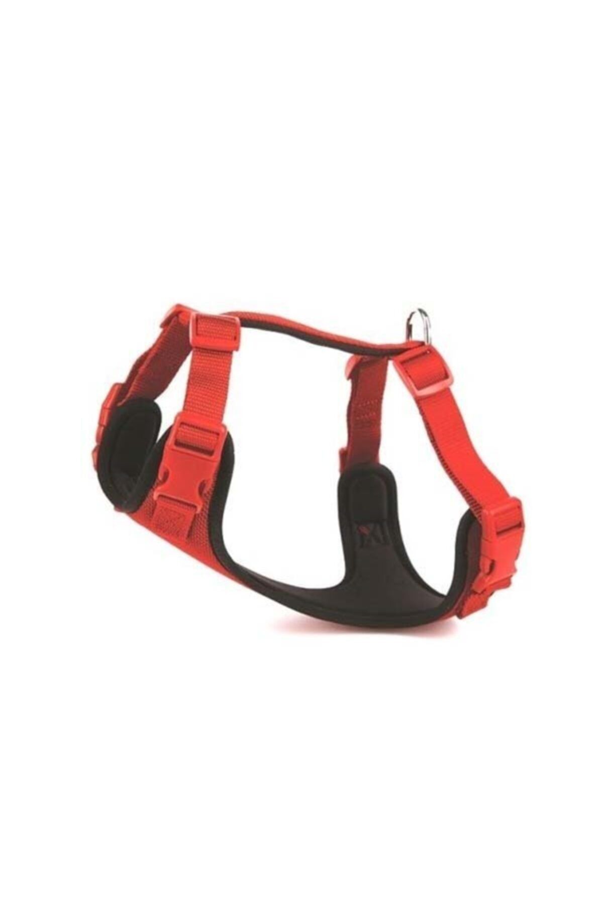 Doggie Havalı Ped Dokuma Göğüs Tasması Kırmızı 2x45-55 Cm