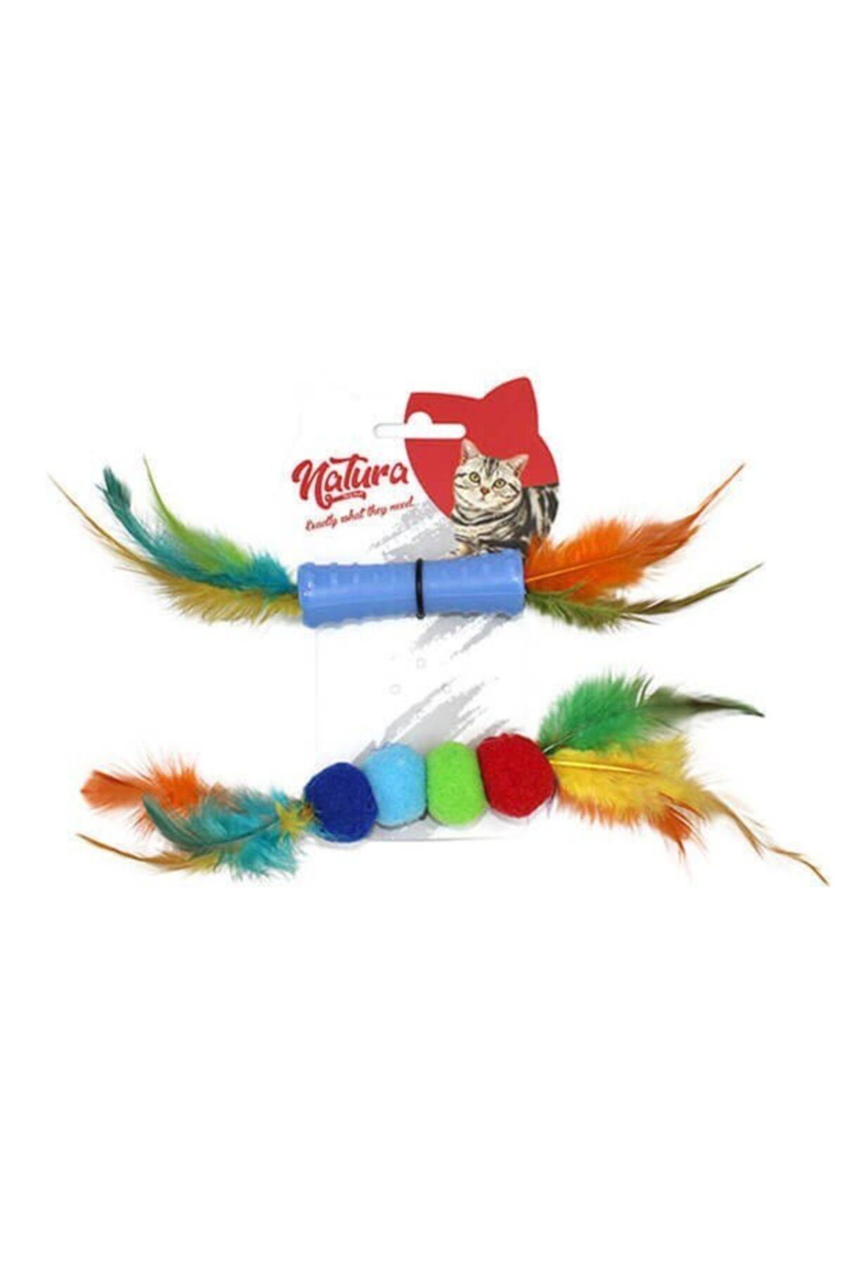 natura Plastik Ve Toplu Ikili Kedi Diş Kaşıma Oyuncağı