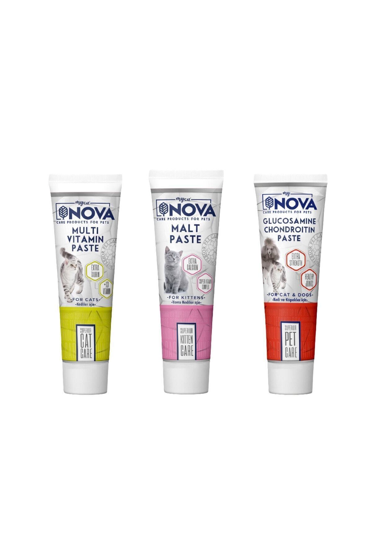 My Cat Nova Kitten Malt Paste + Nova Multivitamin Paste + Nova Glucosemine Paste