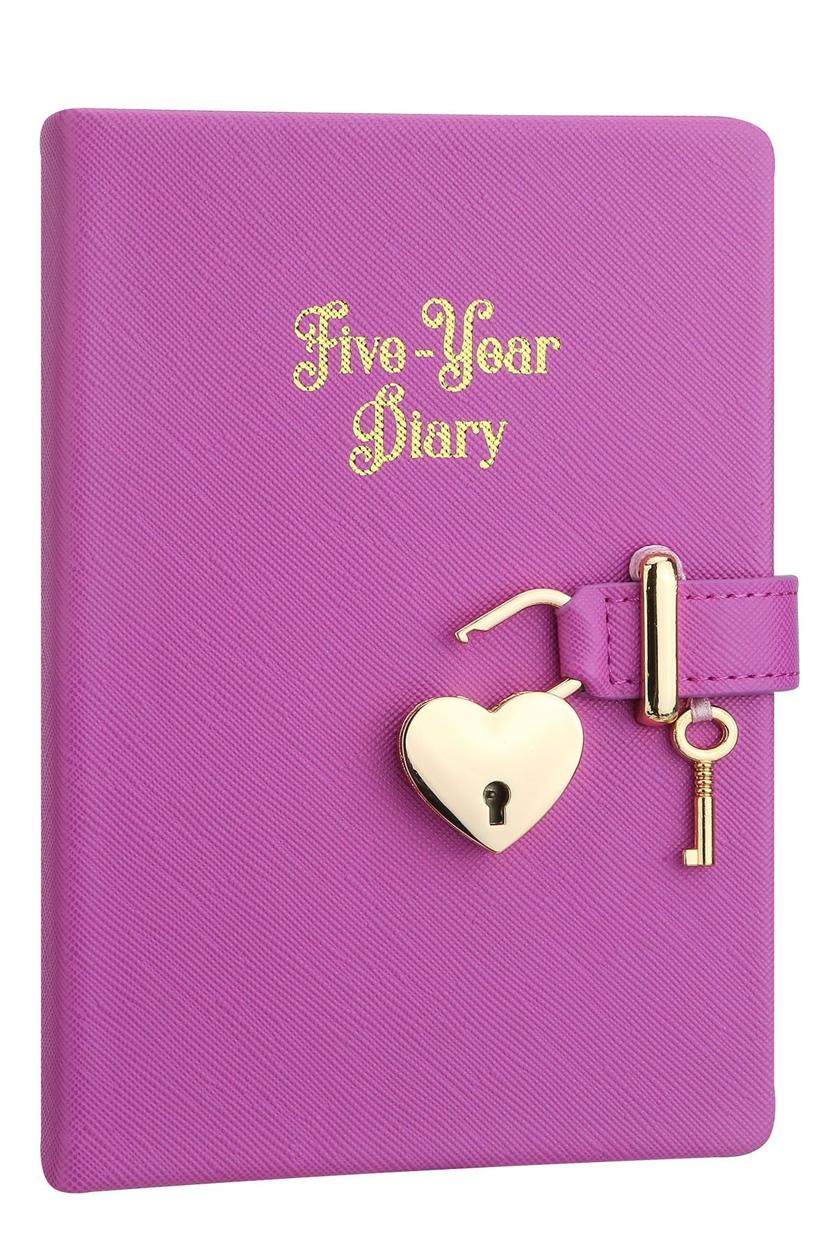 Victoria's Journals 5 Yıllık Tarihsiz Ajanda Hush Hush Kilitli Mor