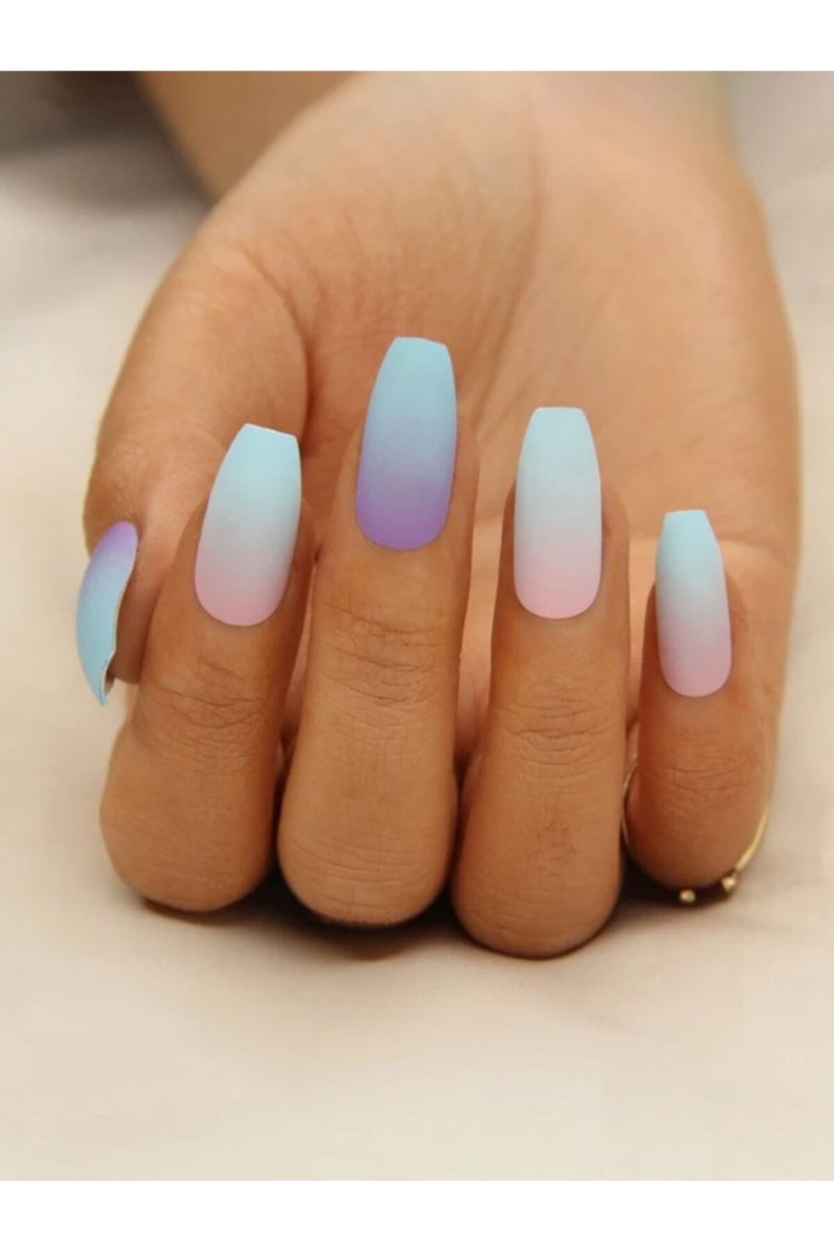 Magic Atlas Ombre Mat Nail Art Takma Tırnak Seti