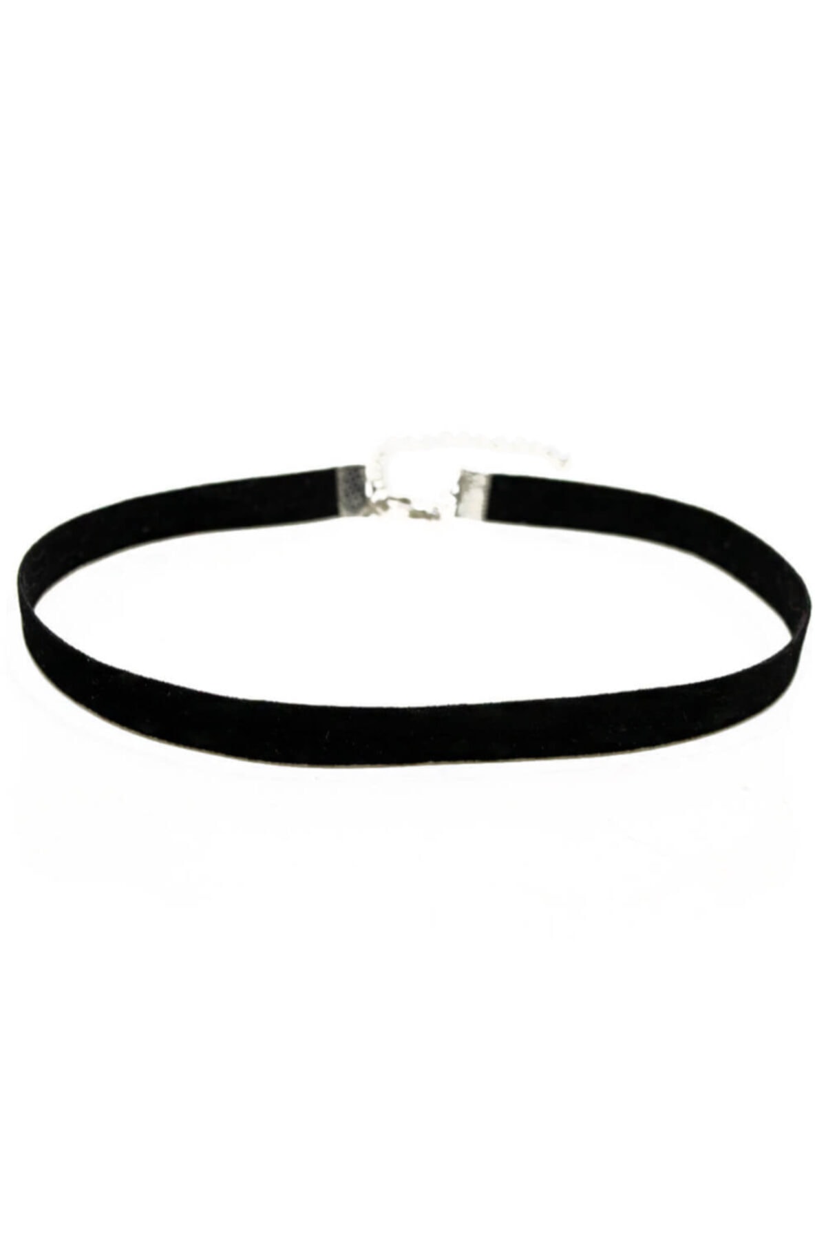 takıperest Siyah Süet Tasma Choker Kolye