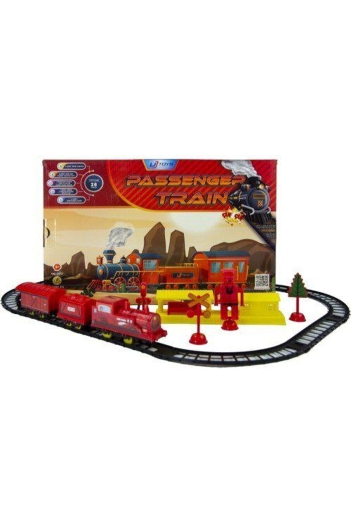 Cango Oyuncak 26 Parça Pilli Passenger Vagonlu Tren Istasyonu Aktivite Çocuk Oyuncakları