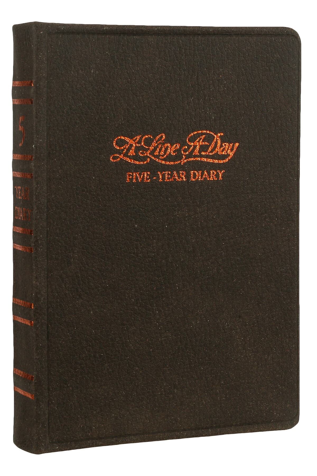 Victoria's Journals 5 Yıllık Tarihsiz Ajanda Vintage Kahverengi 4