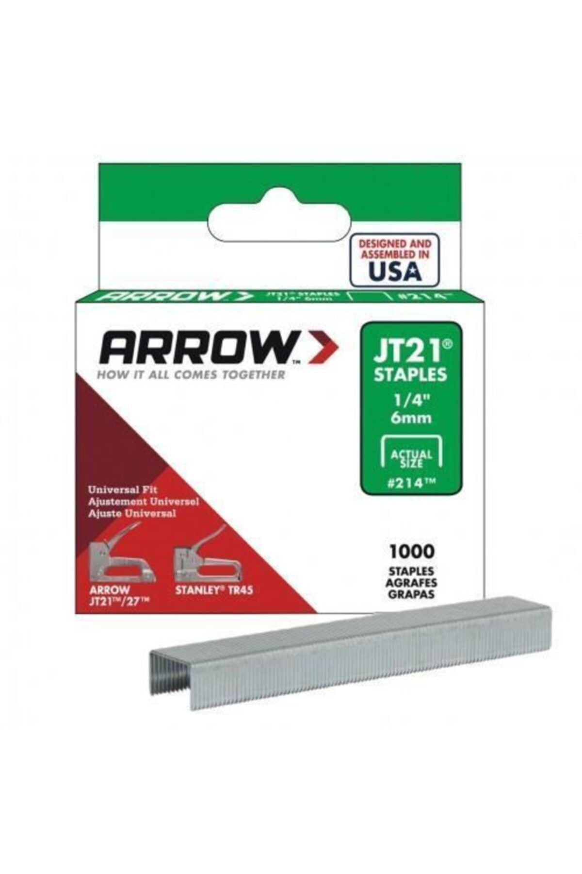 ARROW Ar214 6 Mm 1000 Adet Profesyonel Zımba Teli