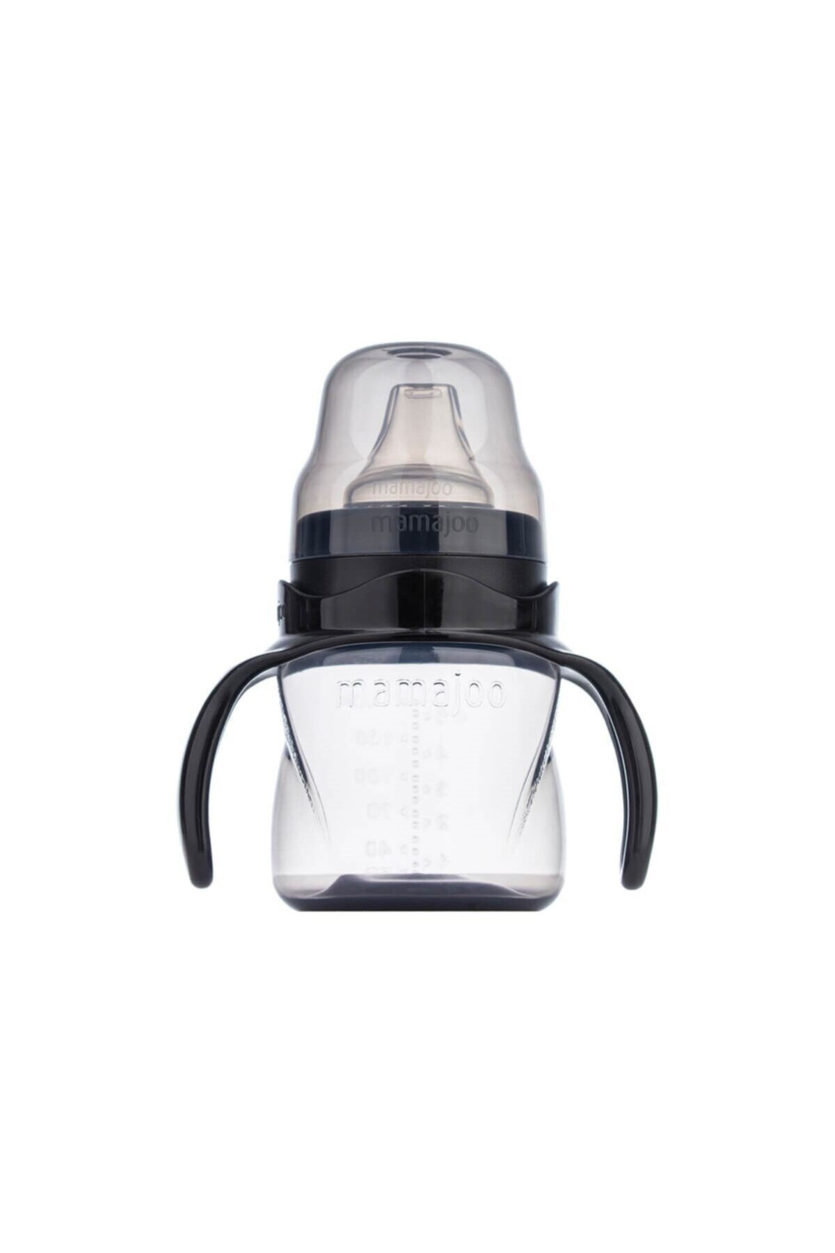 Mamajoo Kulplu Akıtmaz Eğitici Bardak Black 160 Ml & Anti Kolik Bardak Ucu