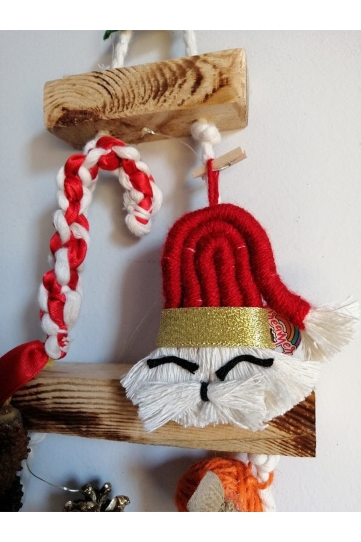 TASARLAMIŞTI Makrome Yılbaşı Süsü Noel Baba