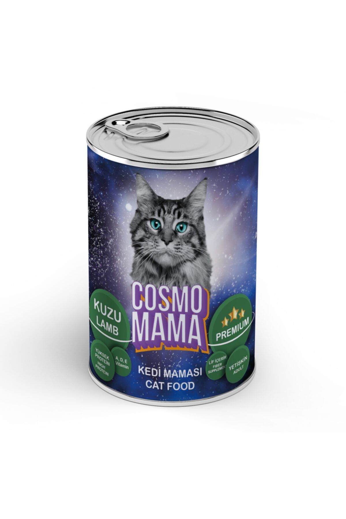 Cosmo Mama Kedi Yaş Mama Kuzu 24adetx415gr %70 Protein Konserve Premium