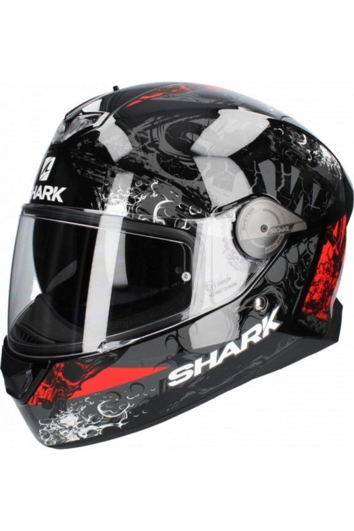 Shark Skwal 2 Nukhem Kapalı Motosiklet Kaskı Xl Beden Siyah Kırmızı